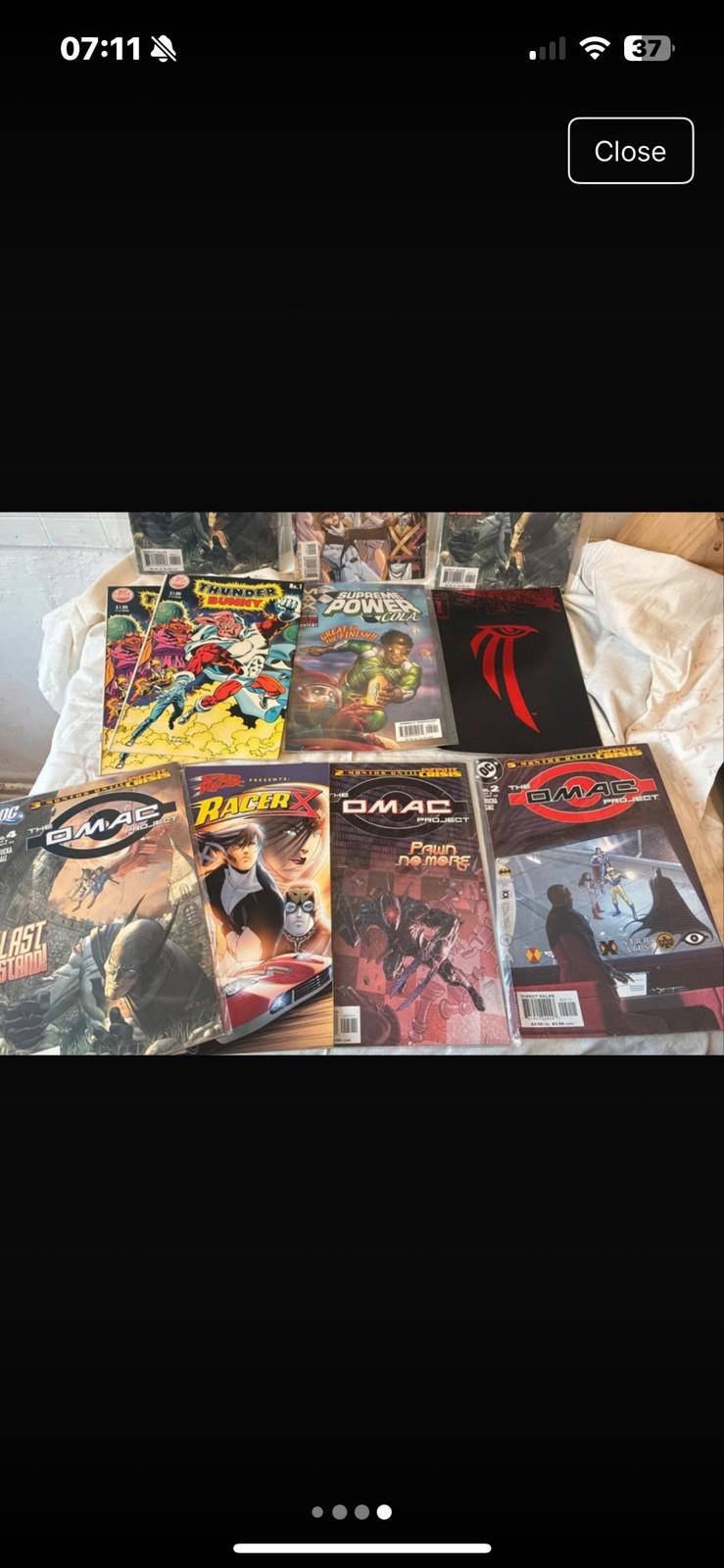 Collection Of Comics Including The OMAC, Superbunny And Racer X