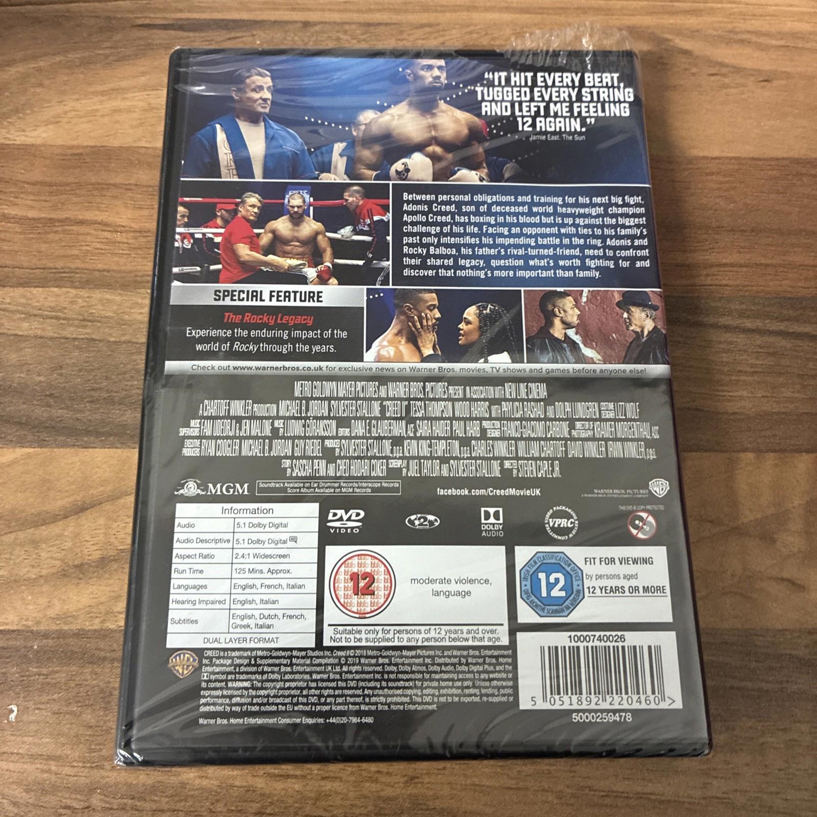 Creed II DVD (2019) Michael B. Jordan, Caple Jr. (DIR) cert 12 Amazing Value