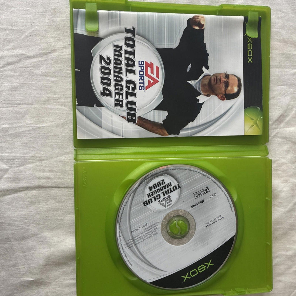 Total Club Manager 2004 (Microsoft Xbox, 2003) With Manual