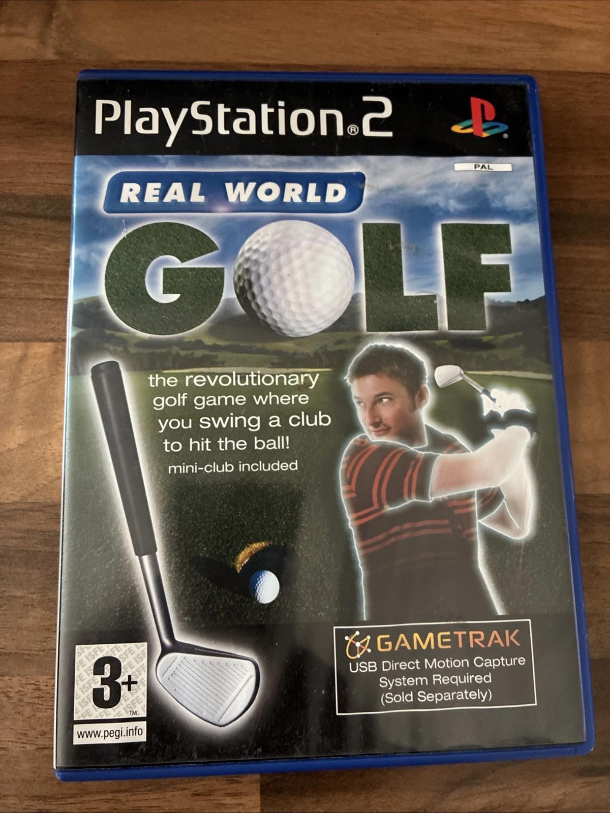 Real World Golf Sony PS2 PlayStation 2 PAL GAMETRAK No Manual In VGC
