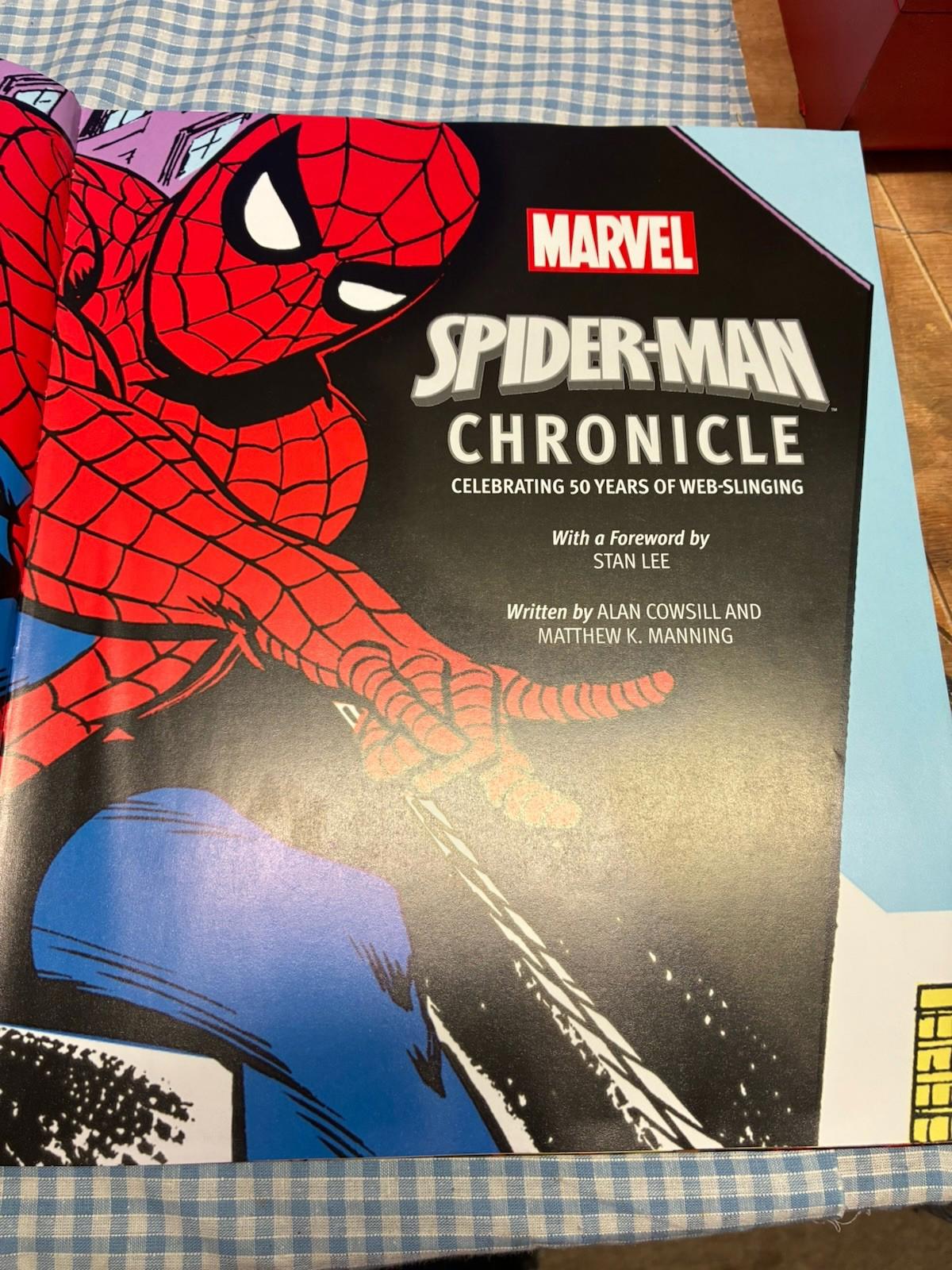 Marvel Spiderman Chronicle 50 Years Of Web Slinging Hardcover Book Case