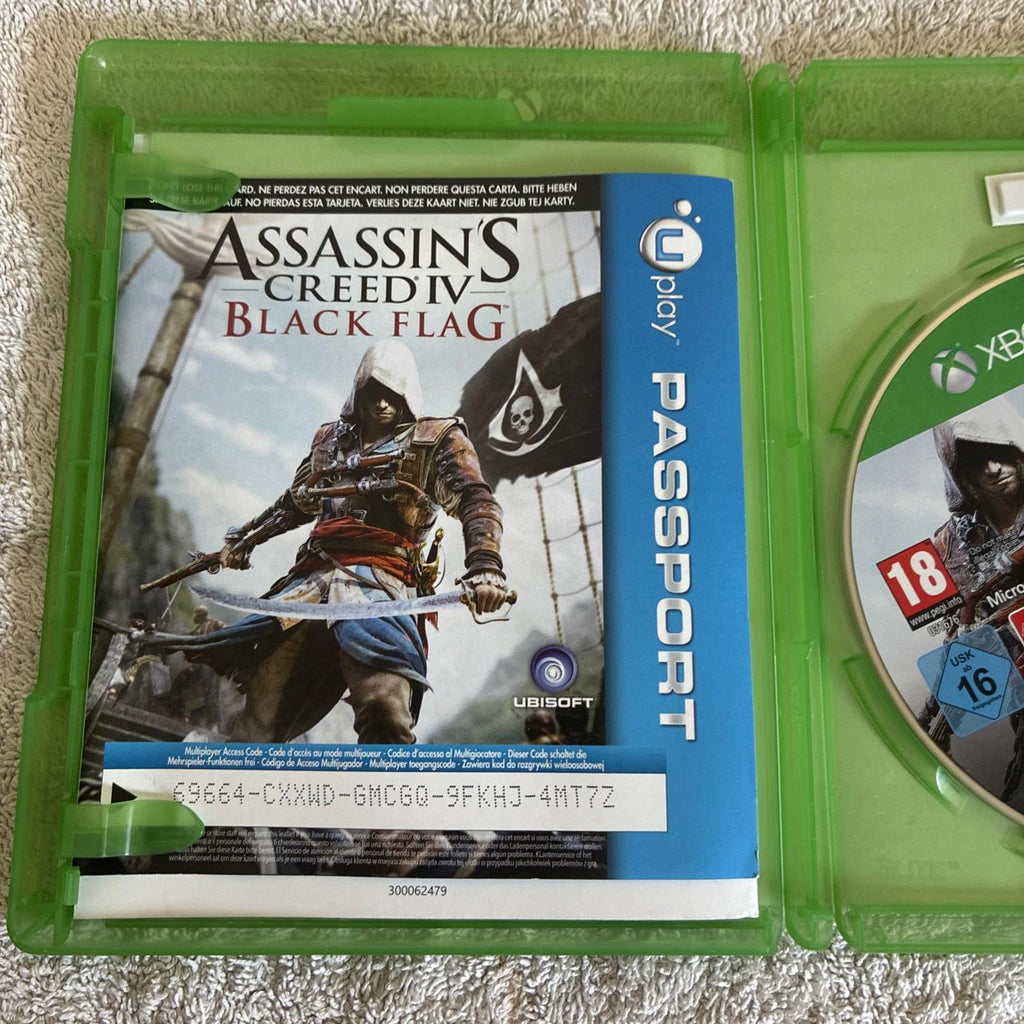 Assassins Creed IV: Black Flag (Xbox 1 One Game) No Cover Case And Game Plus Man