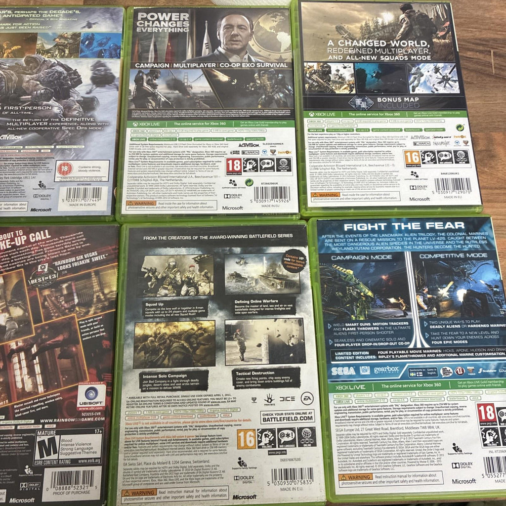 Joblot of Xbox 360 games - 8 game bundle Inc Call of duty,Destiny,battlefield