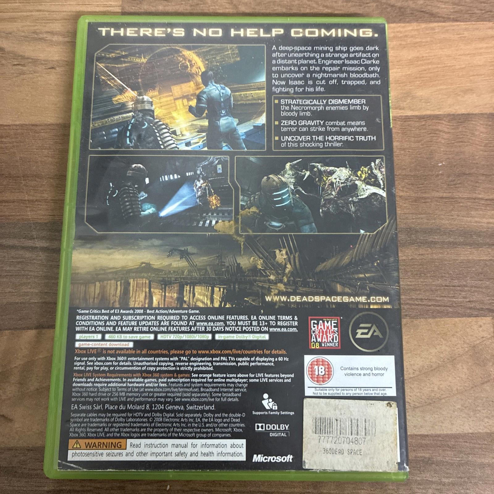 Dead Space (Xbox 360) PEGI 18+ Adventure: Survival Horror Save £s