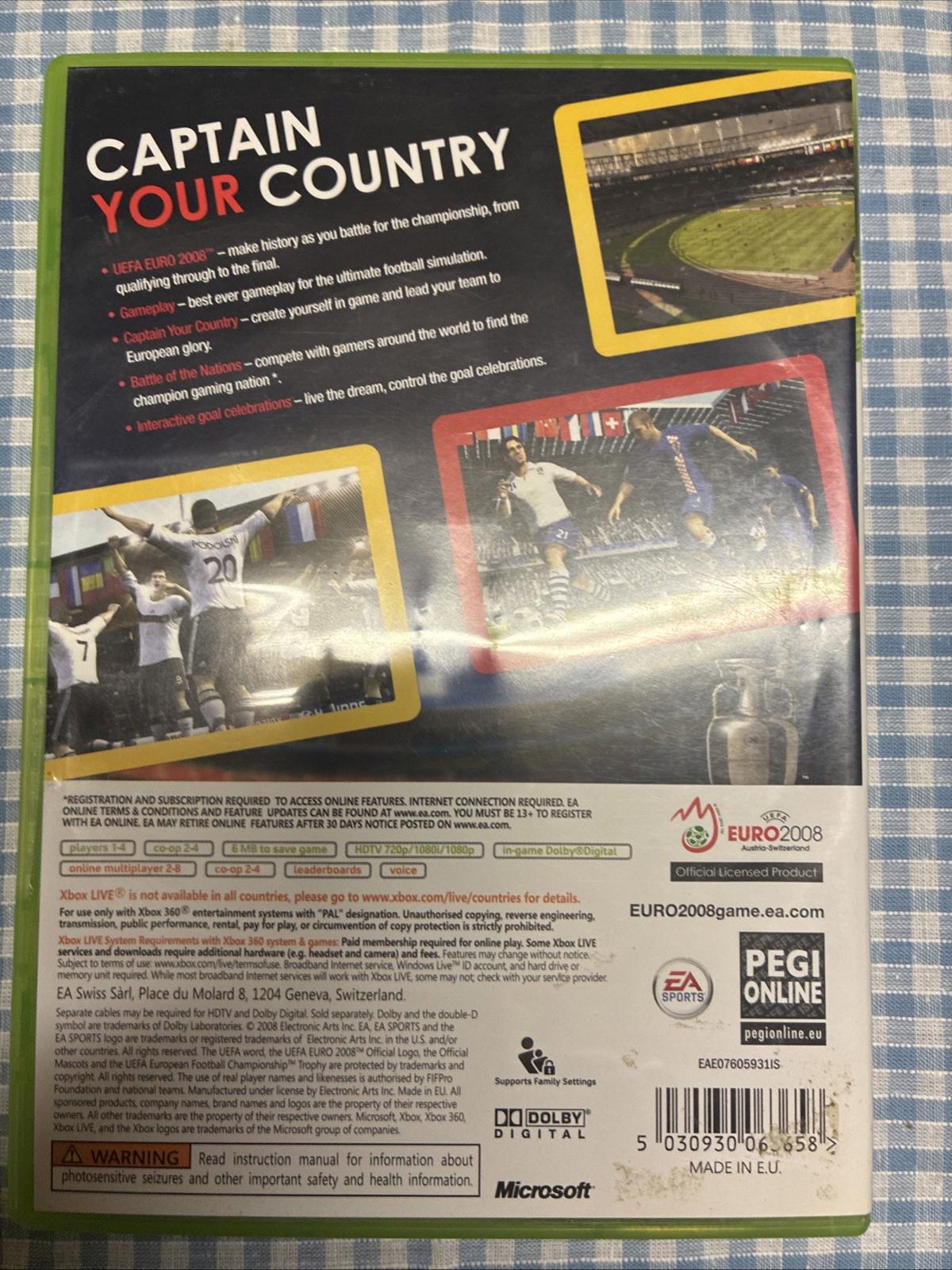 UEFA Euro 2008 (Xbox 360) Includes Manual And In Very Good Condition