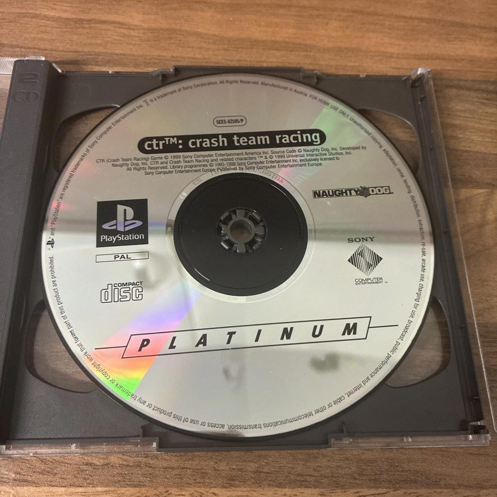 Crash Team Racing CTR for PS1 PlayStation PAL Disc Only