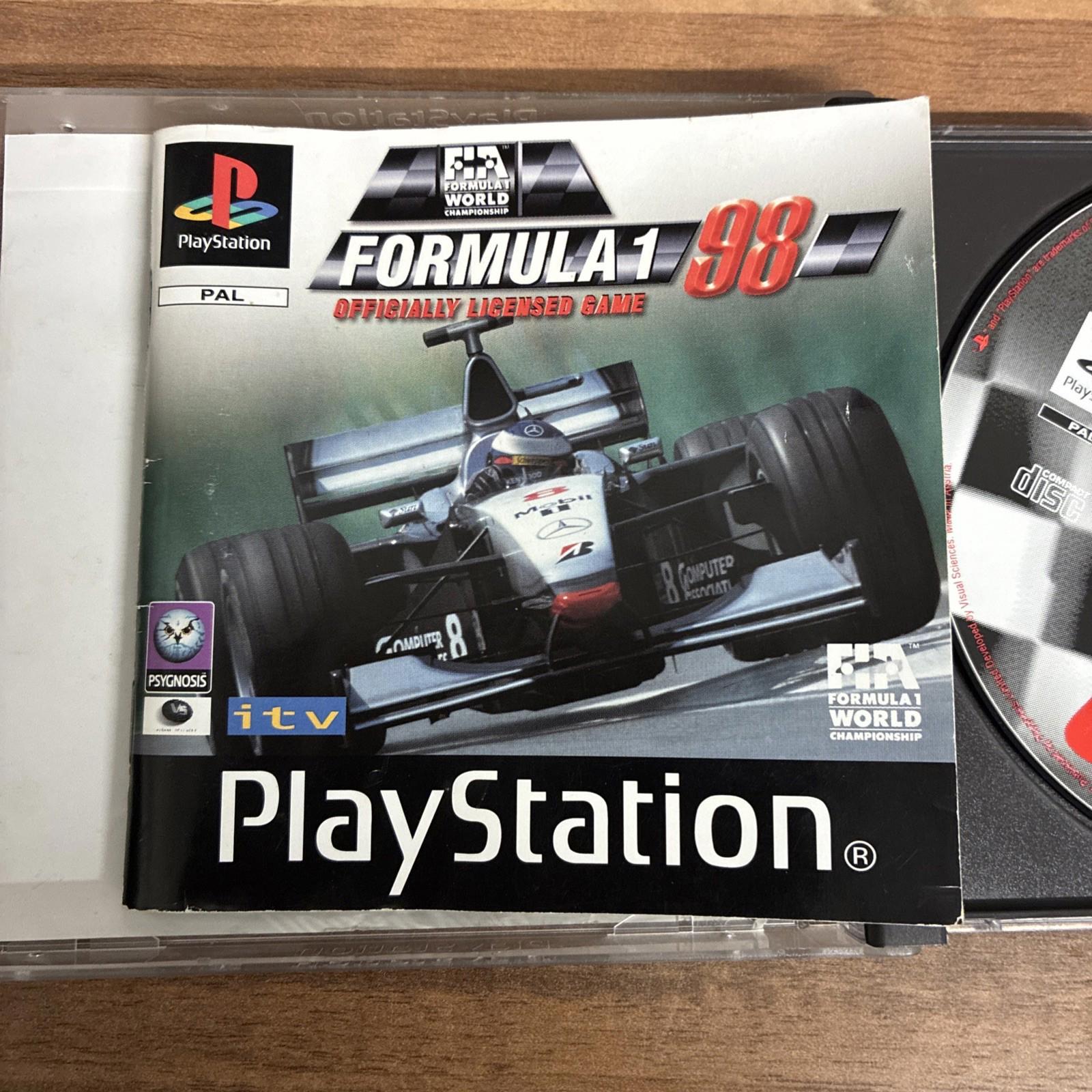 Formula One 98 PS1 (COMPLETE INC MANUAL) Sony Playstation