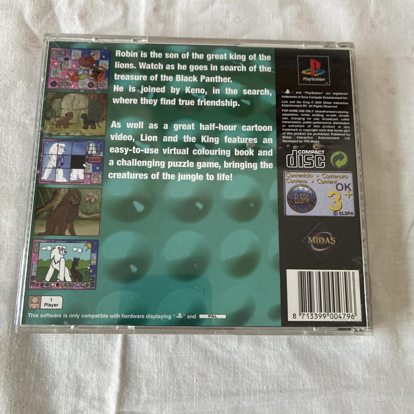 Lion and The King (Sony PlayStation 1, 2001) - European Version With Manual