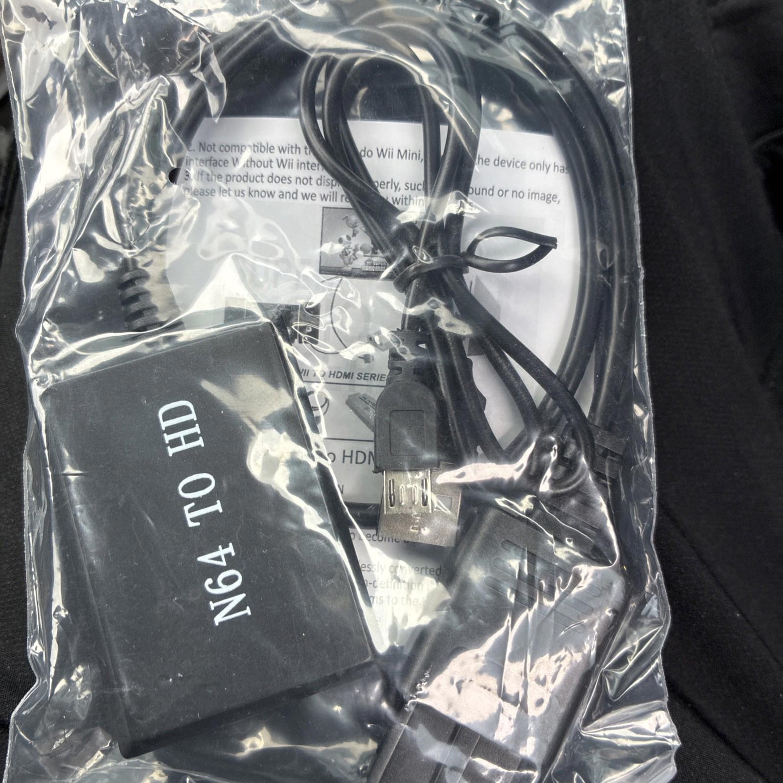 n64 To hdmi Converter HD Link Cable Lead Adapter for Gamecube Super nes/snes