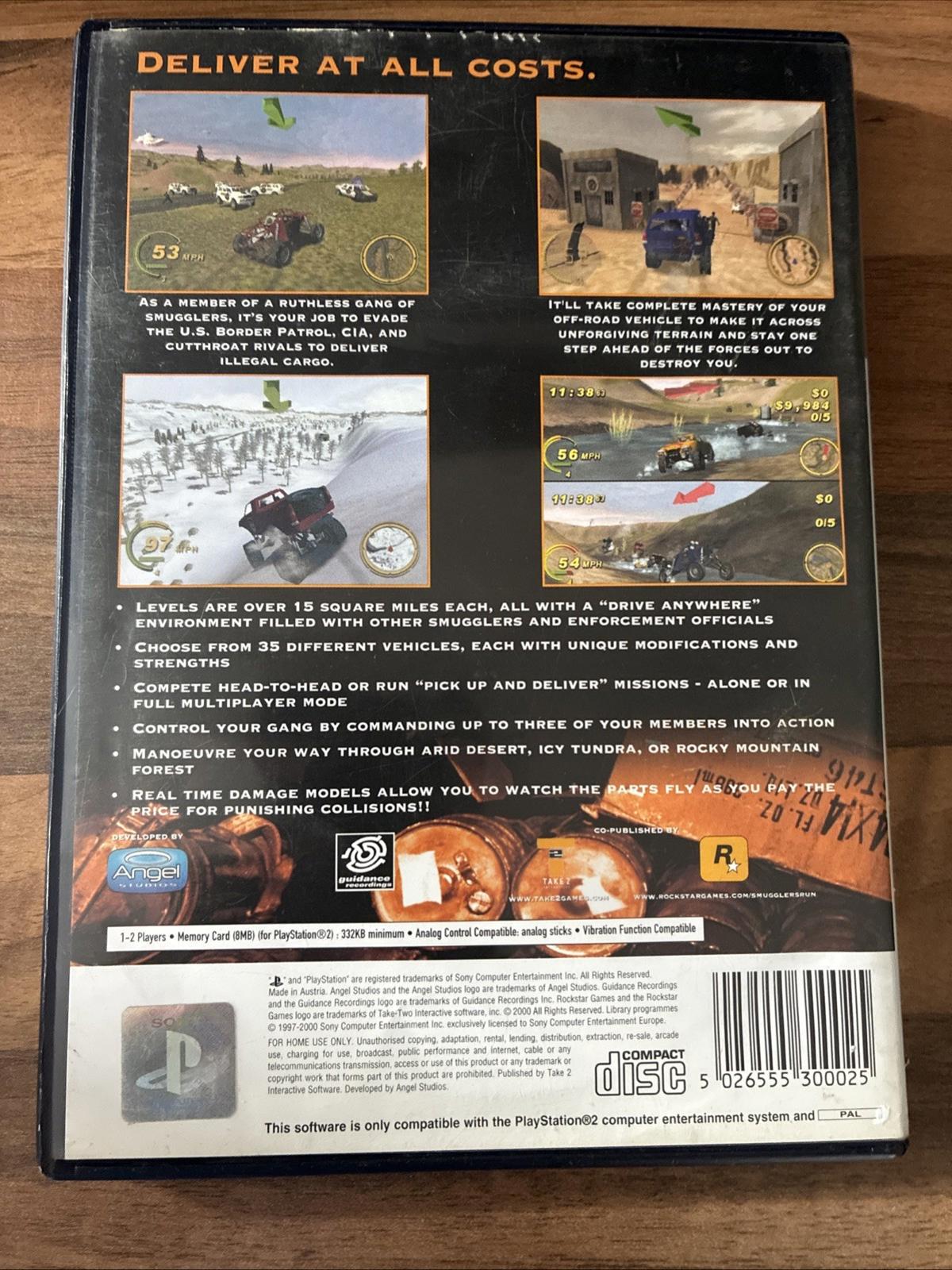 Smugglers Run Playstation 2 PS2 Rockstar Games Complete with Manual