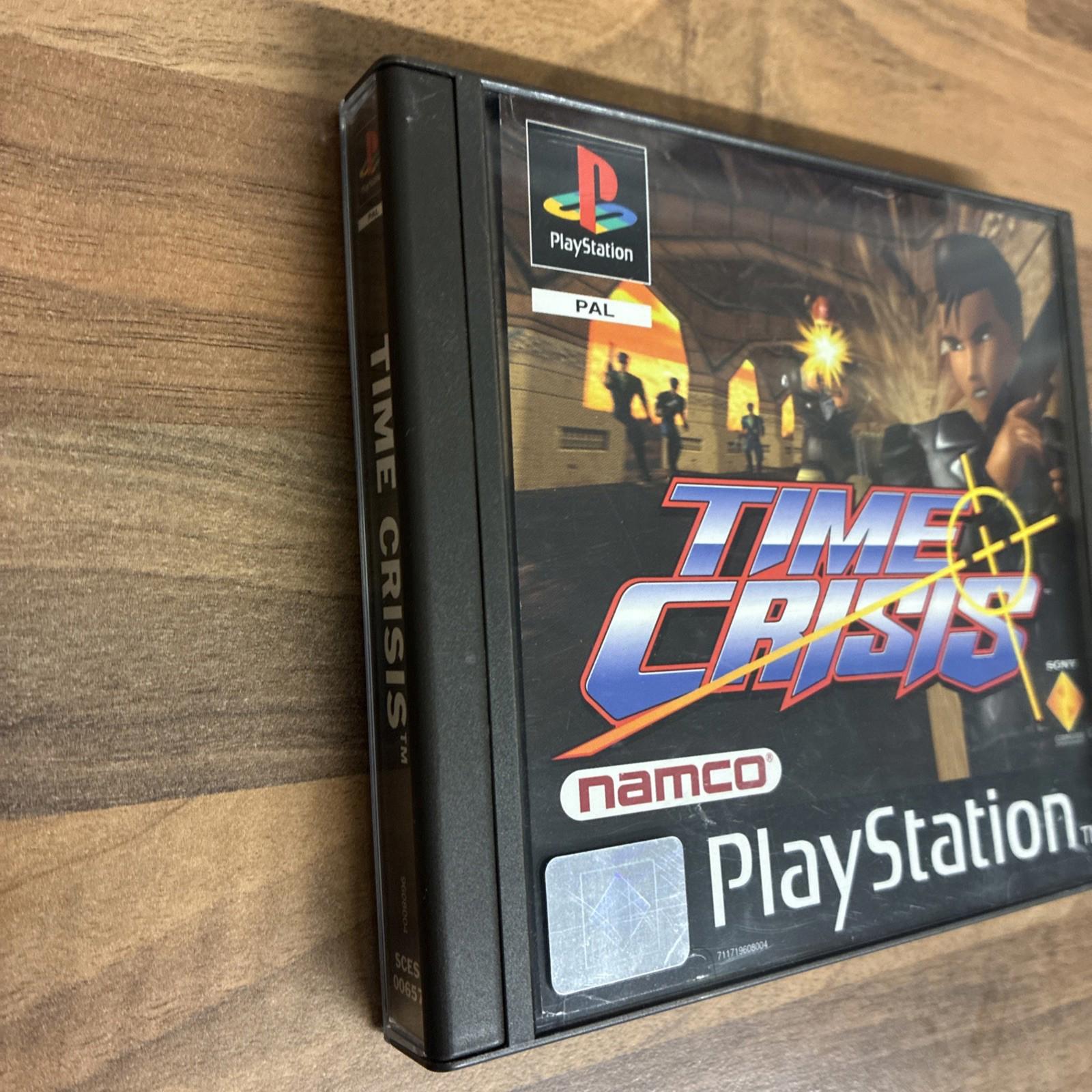 Time Crisis - Sony PlayStation 1, 1995, PS1,  Complete with Manual MINT!!