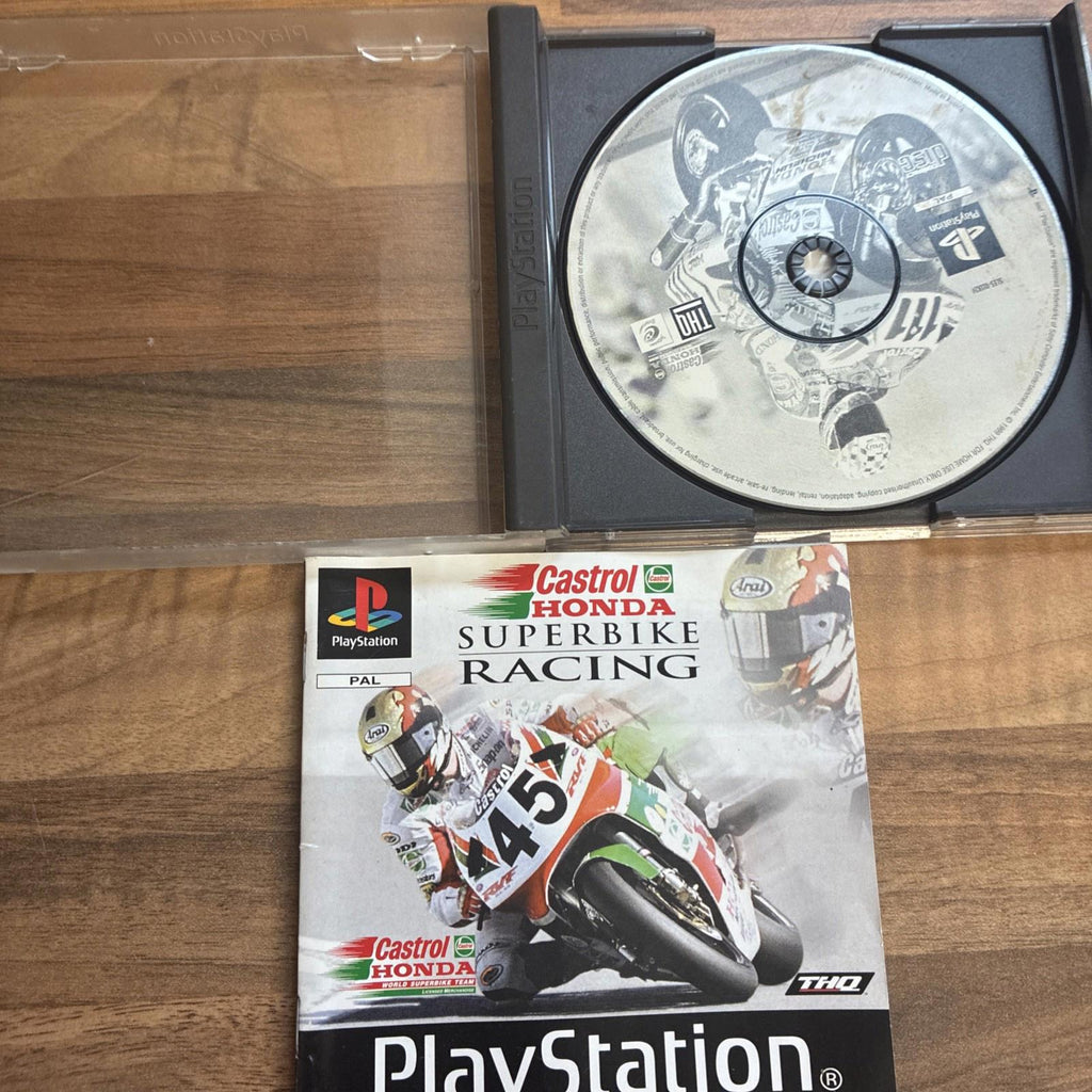 PS1 Castrol Honda Superbike Racing PS1 PlayStation PAL Black Label