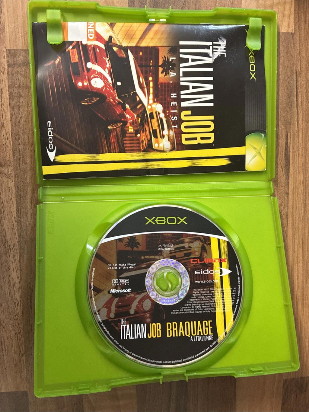 The Italian Job LA Heist Xbox Complete Complete With Manual In VGC