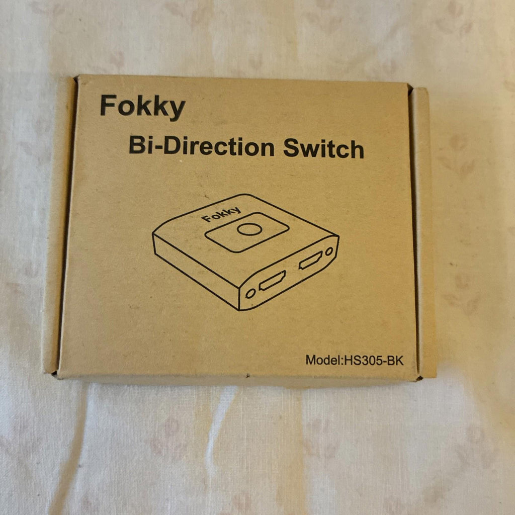 FOKKY HDMI Switch 4K@60Hz HDMI Splitter Bi-directional Switcher 2 In 1 Out