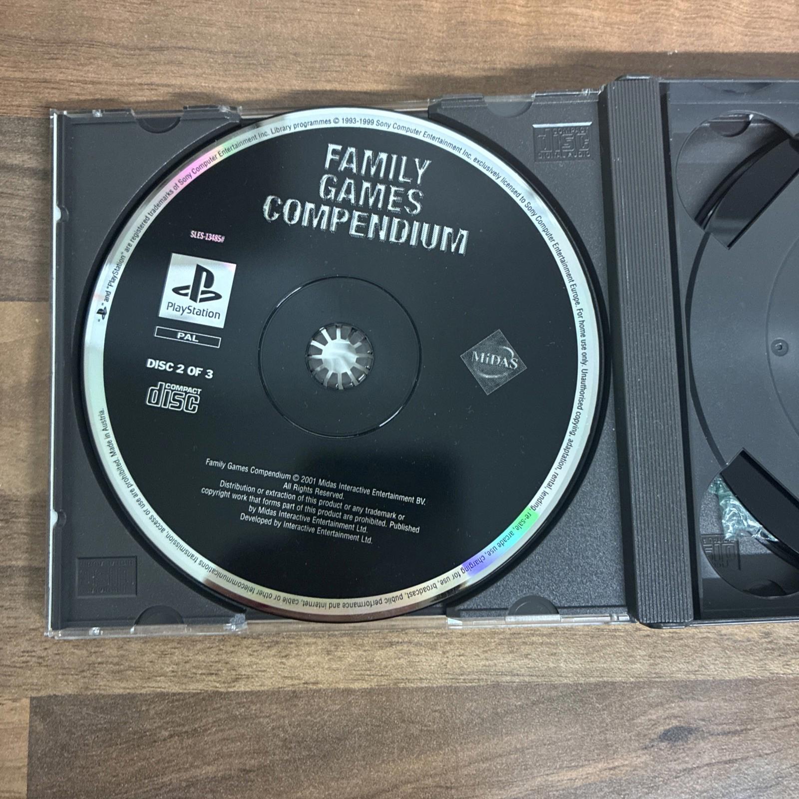 Compendium Family Games 20 Games Sony PlayStation 1, PS1 2001) Complete