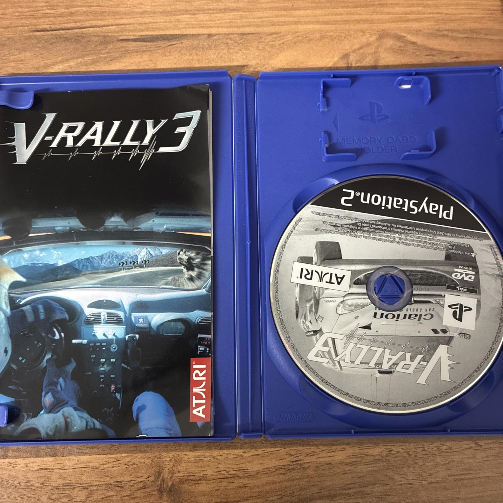 V-Rally 3 - Sony PS2 Playstation 2 Game PAL CIB Black Label mint condition
