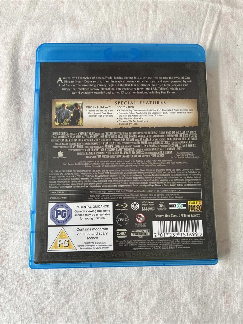 The Lord of the Rings The Fellowship of the Ring Blu-ray