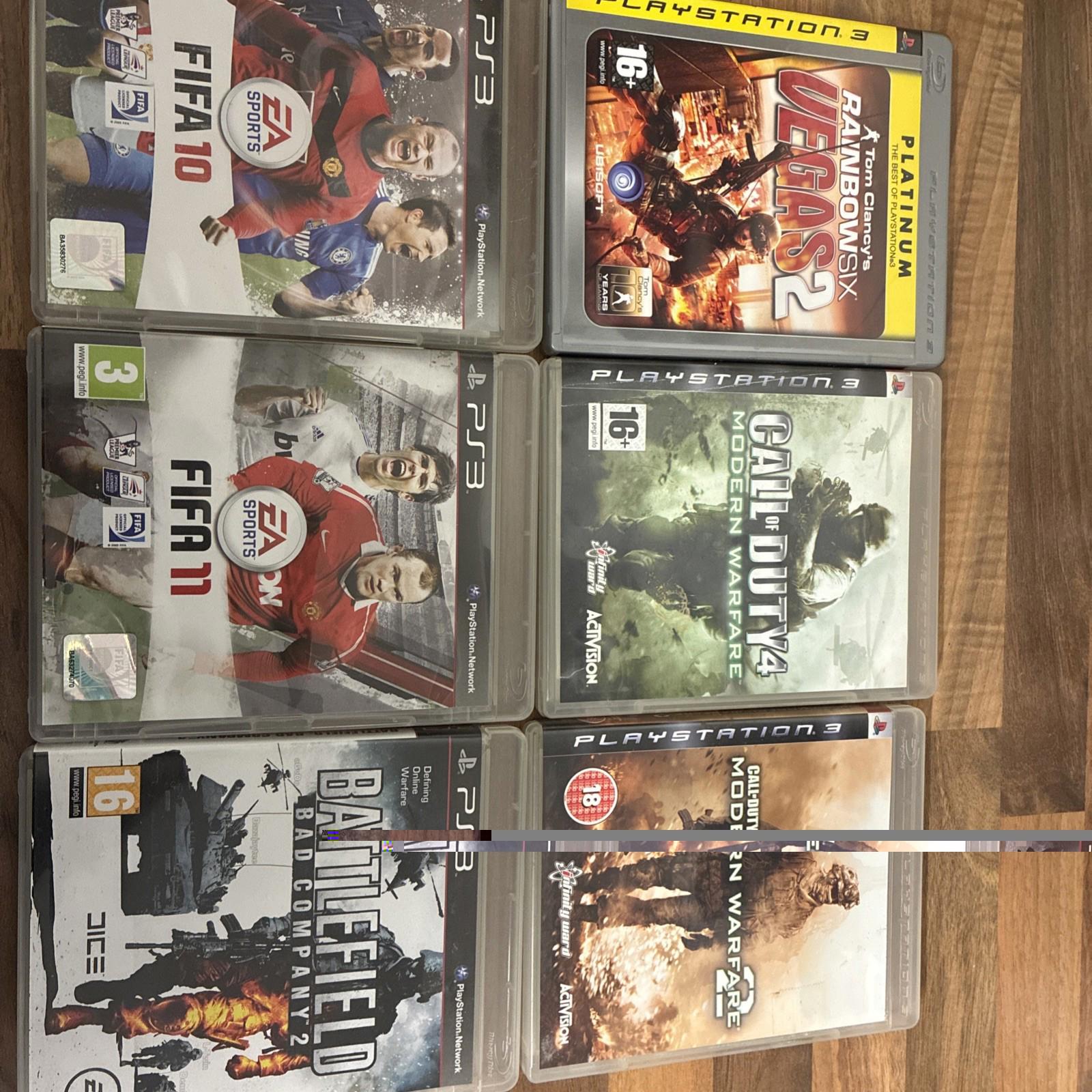 PlayStation 3 Game Bundle X6 PS3  Fast Dispatch. In excellent condition