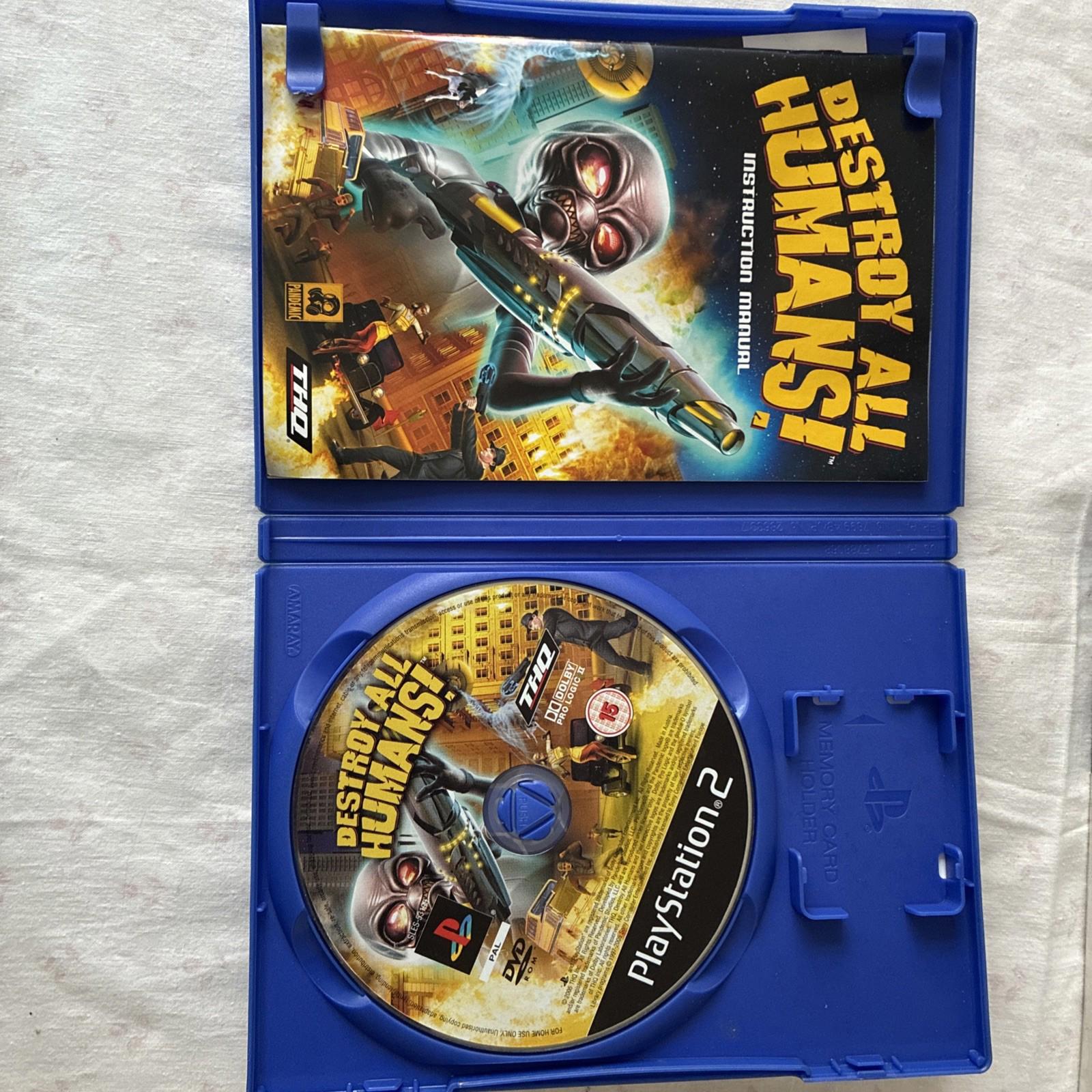 Destroy All Humans (PS2) PlayStation 2 Video Game With Manual In VGC