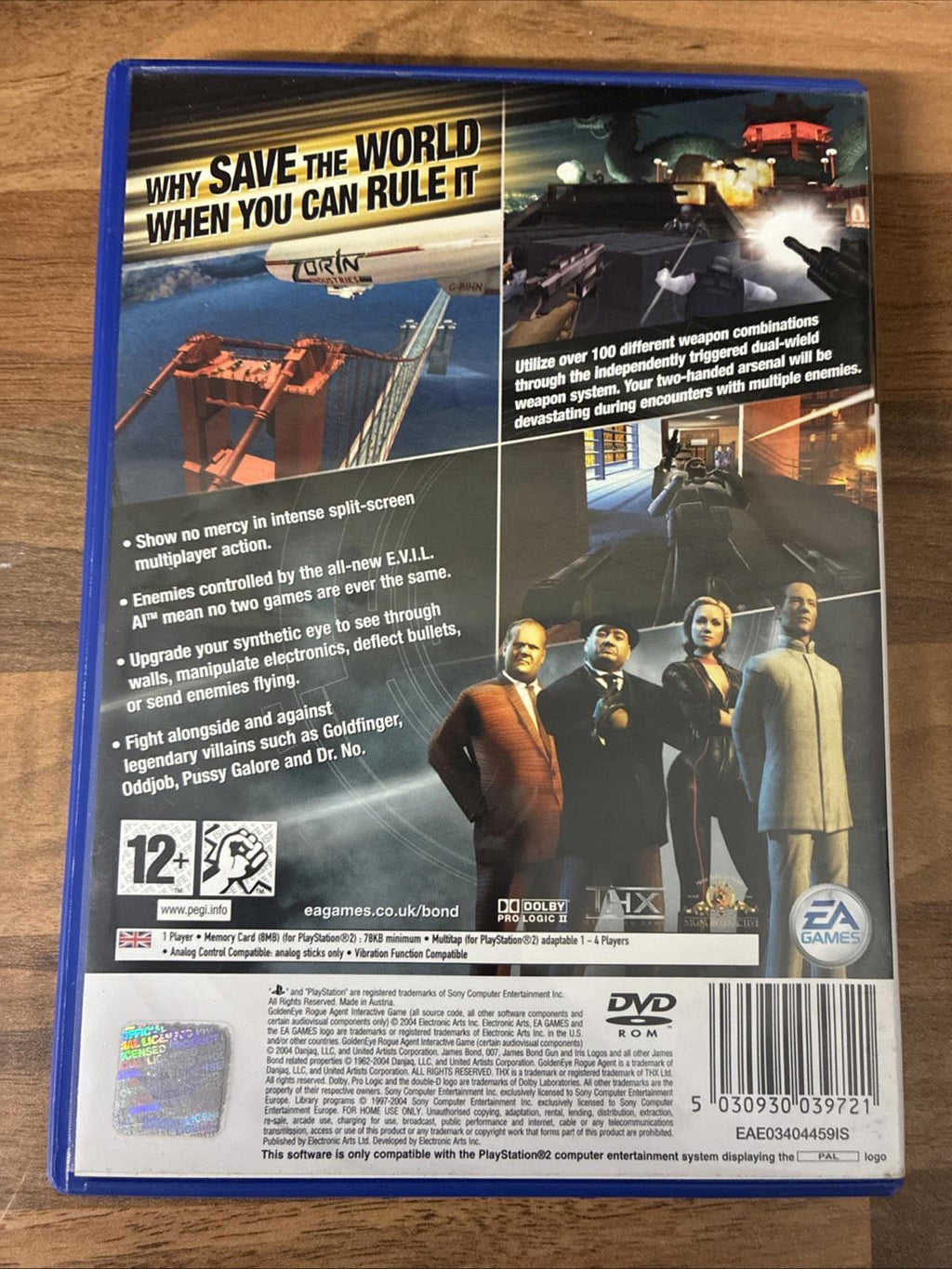 GoldenEye: Rogue Agent (Sony PlayStation 2, 2004) - US Version