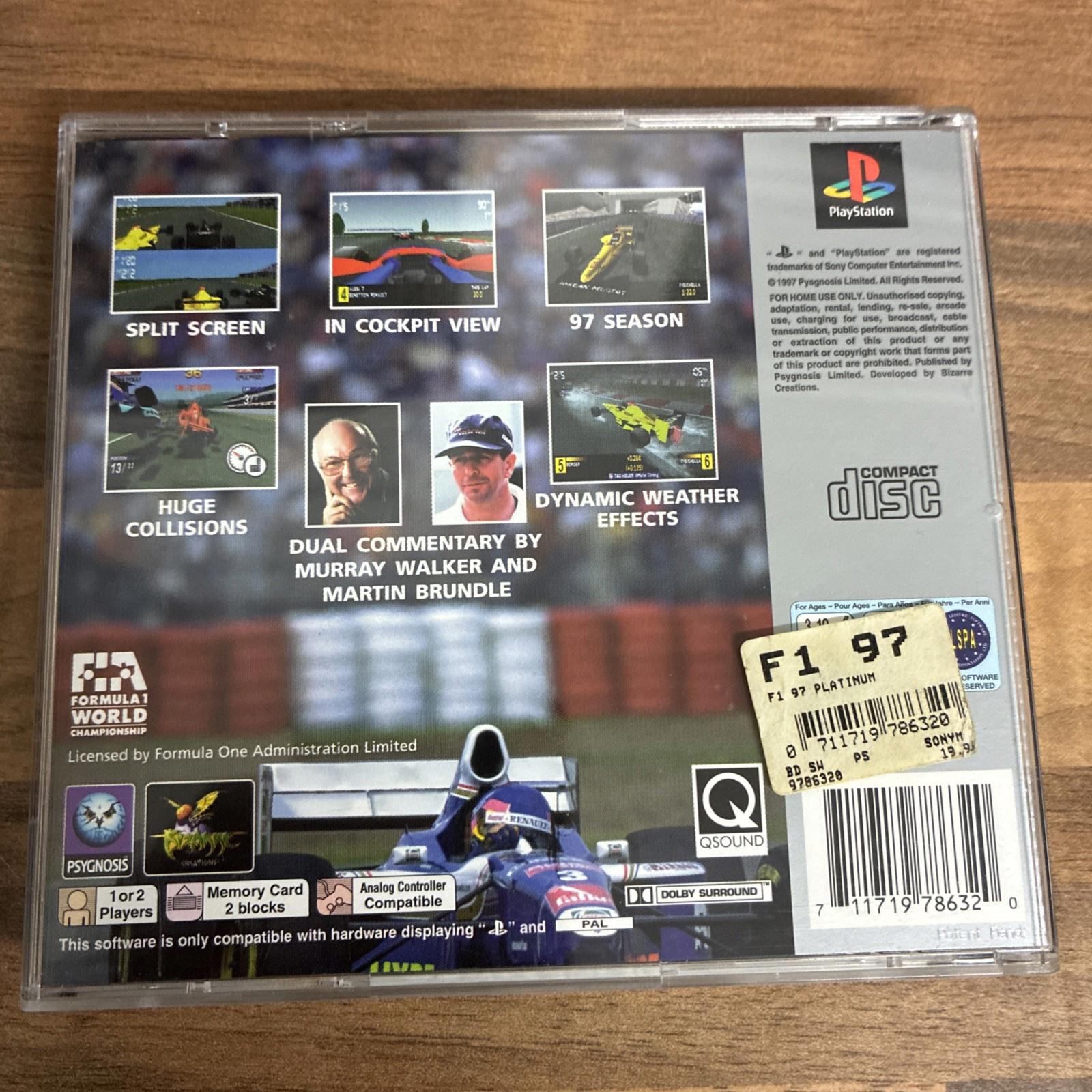 Formula 1 97 - Sony PlayStation 1 PS1 Game Complete With Manual