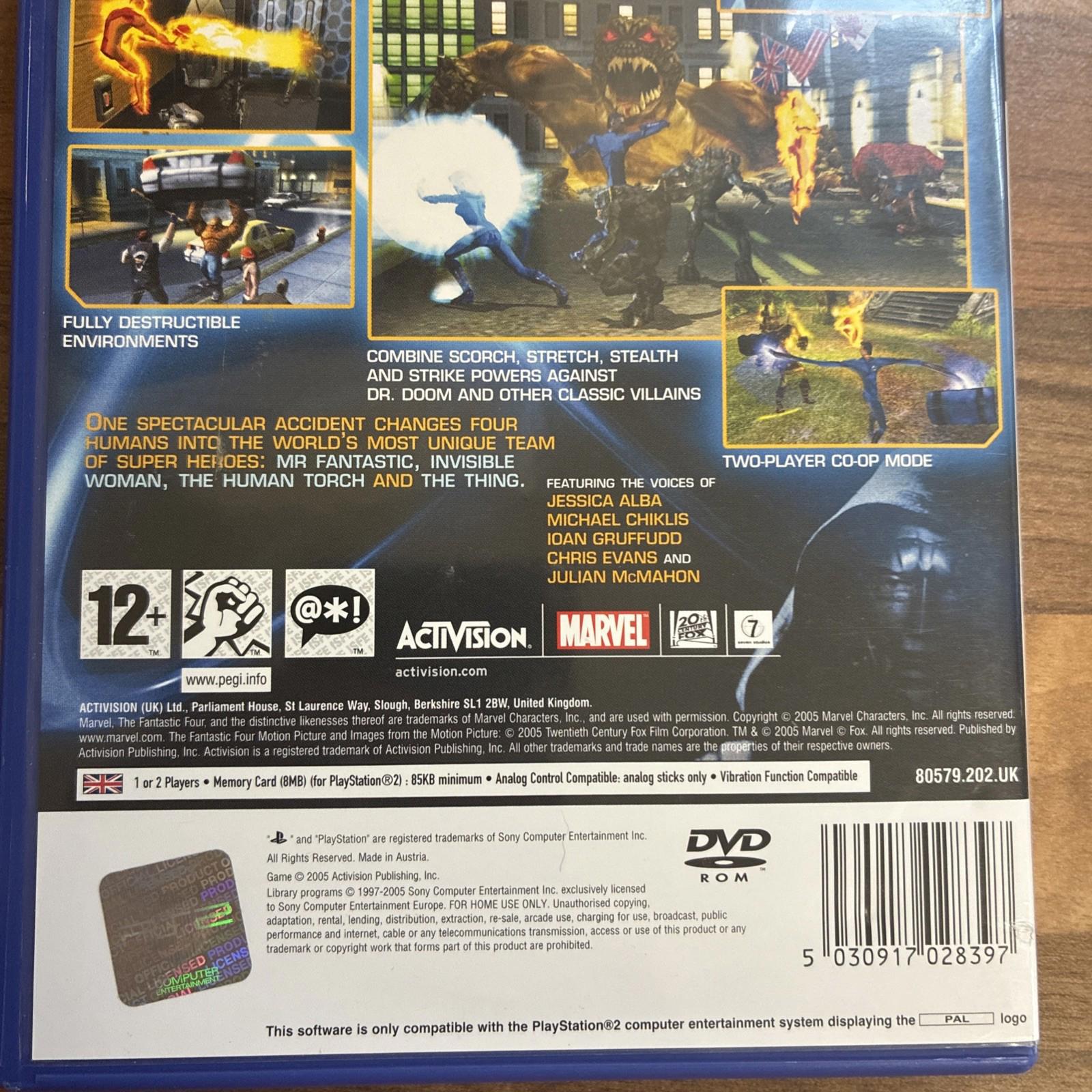 Fantastic 4 (PS2) Mint Condition includes manual