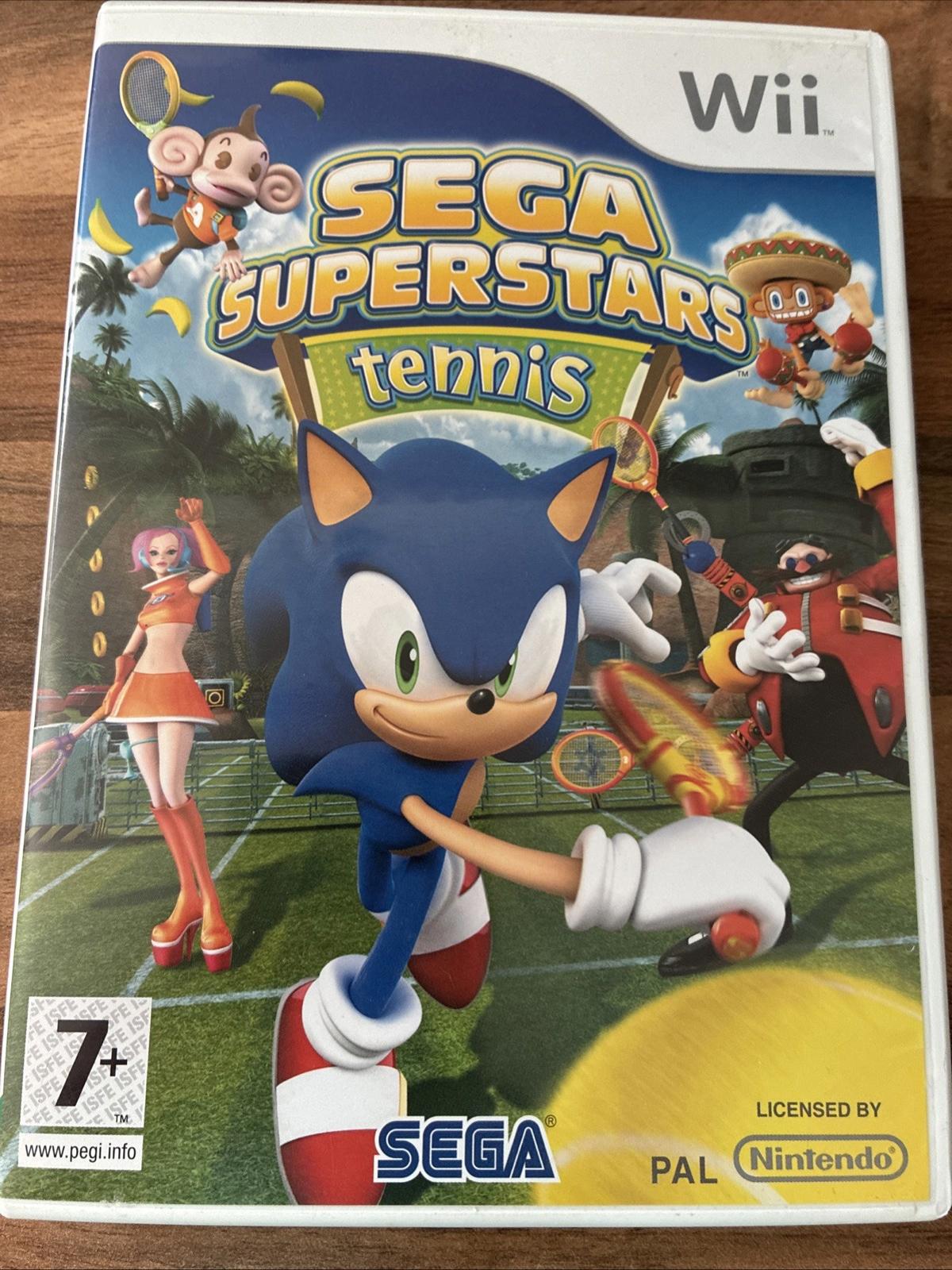 Sega Superstars Tennis (Nintendo Wii, 2008) Complete With Manual VGC