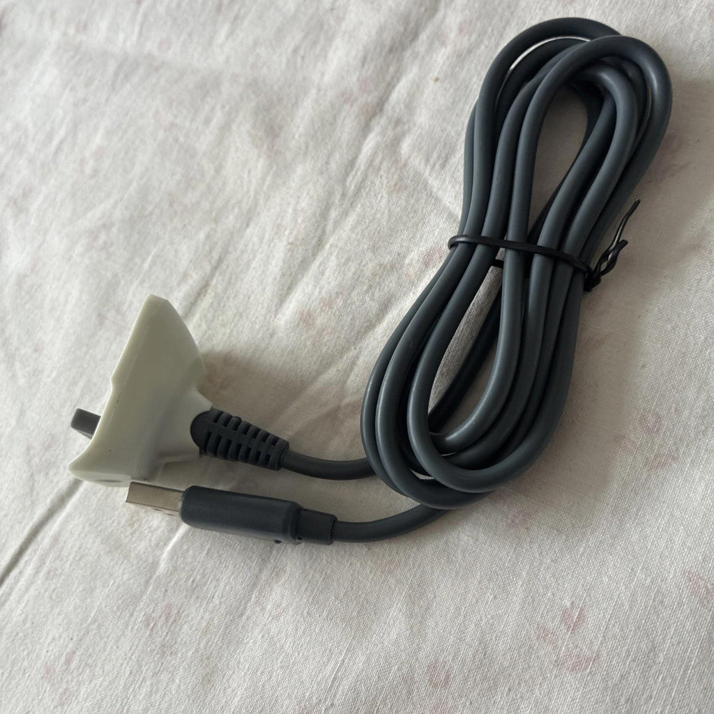 USB Charger Lead Cable for Microsoft Xbox 360 Wireless Gamepad Controller Grey
