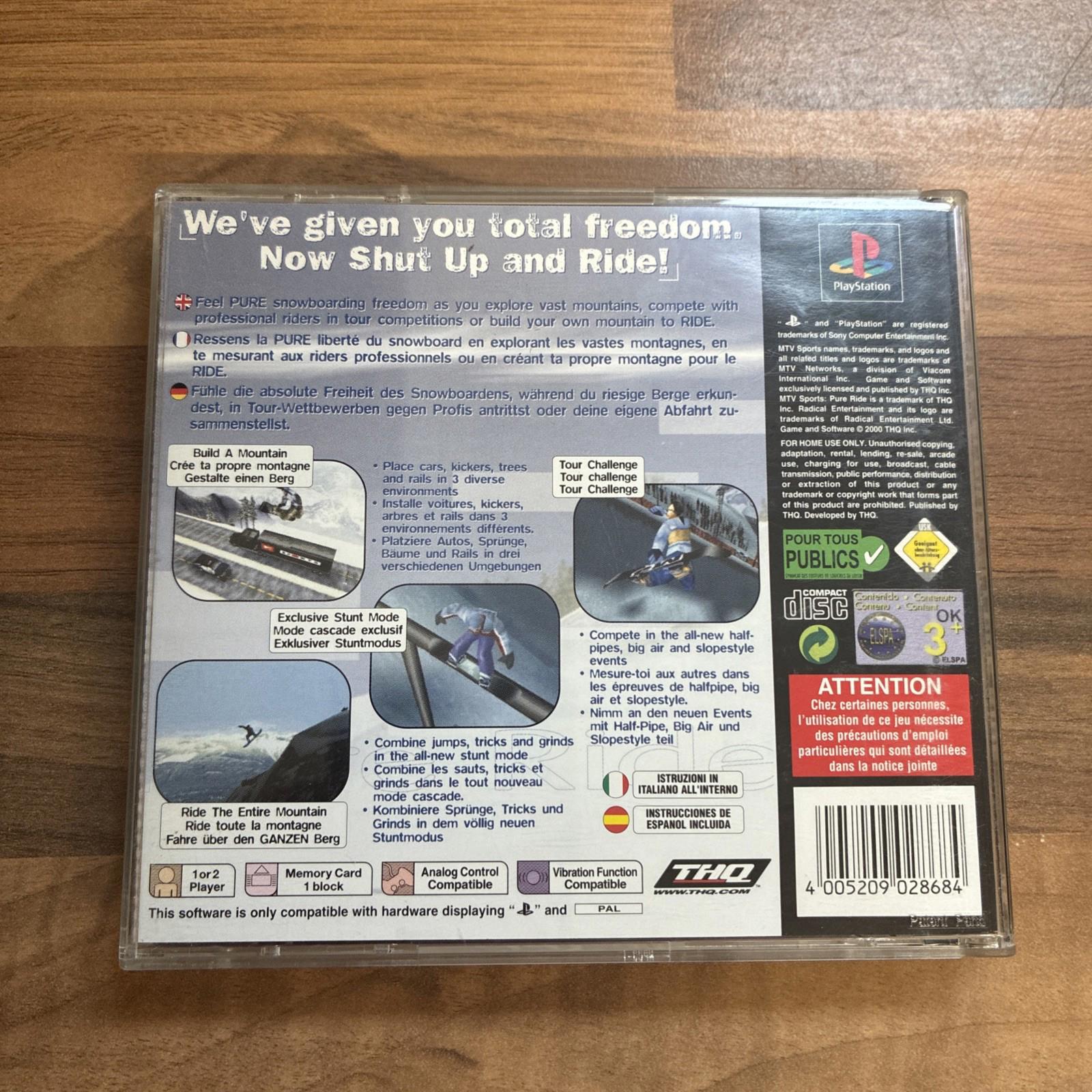 MTV Sports: Pure Ride (Sony PlayStation 1, 2000)