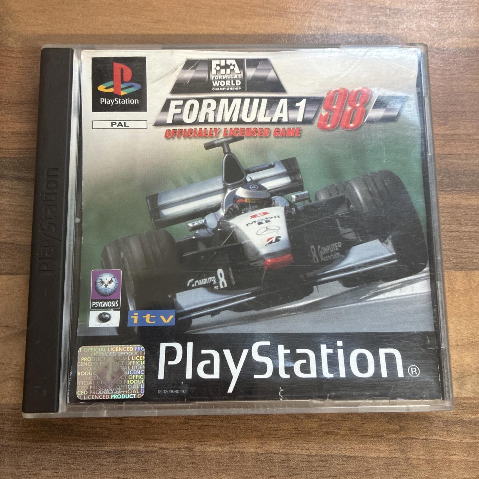 Formula 1 98 Sony Playstation 1 PS1 Game Tested And Working
