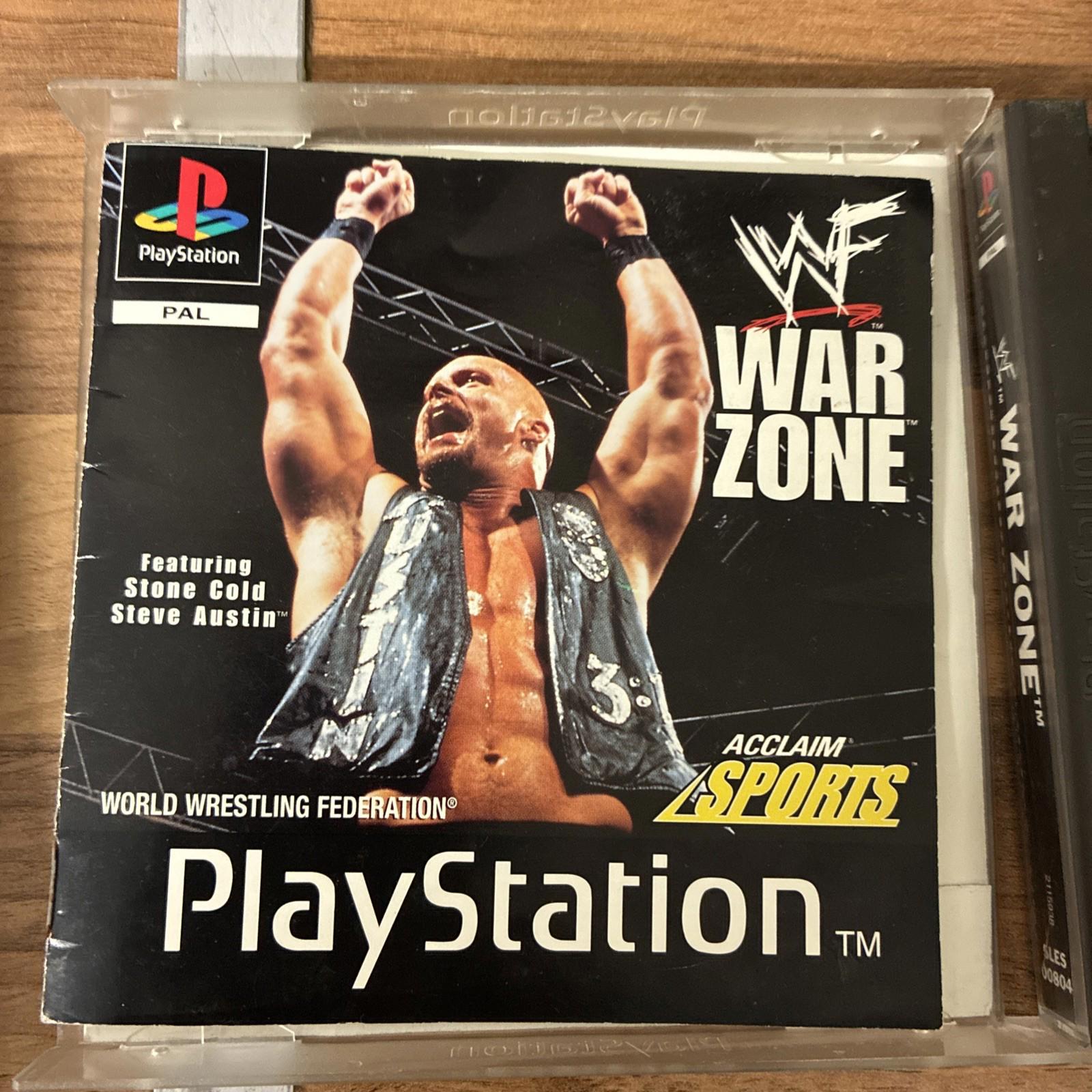 WWF Warzone Complete With Manual PAL PS1 Sony PlayStation One