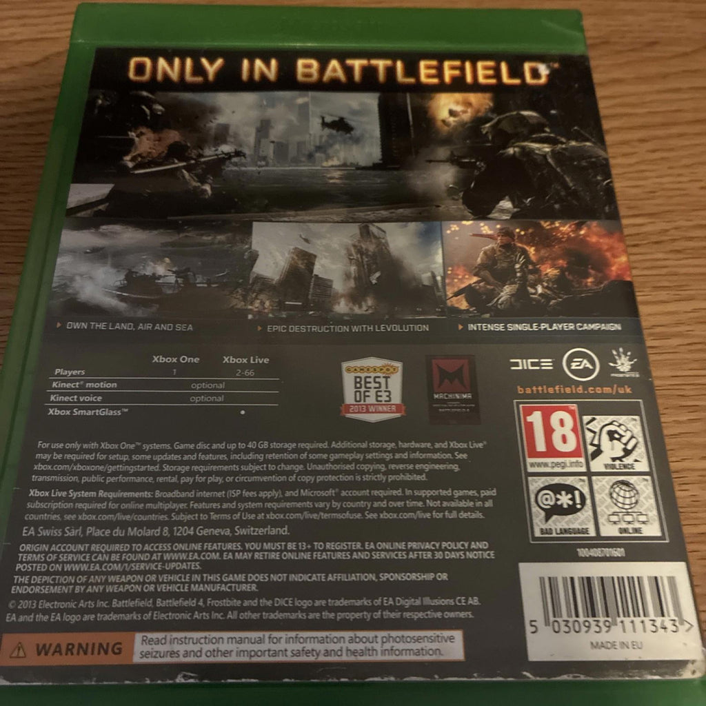 Battlefield 4 (Xbox One, 2013)