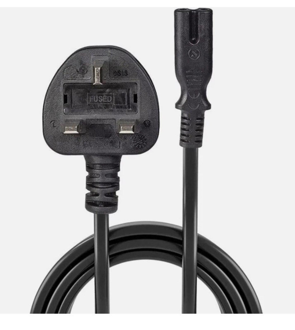 UK Figure 8 Power Cable - PlayStation/XBox/TV Mains/Laptop 5M Brand New