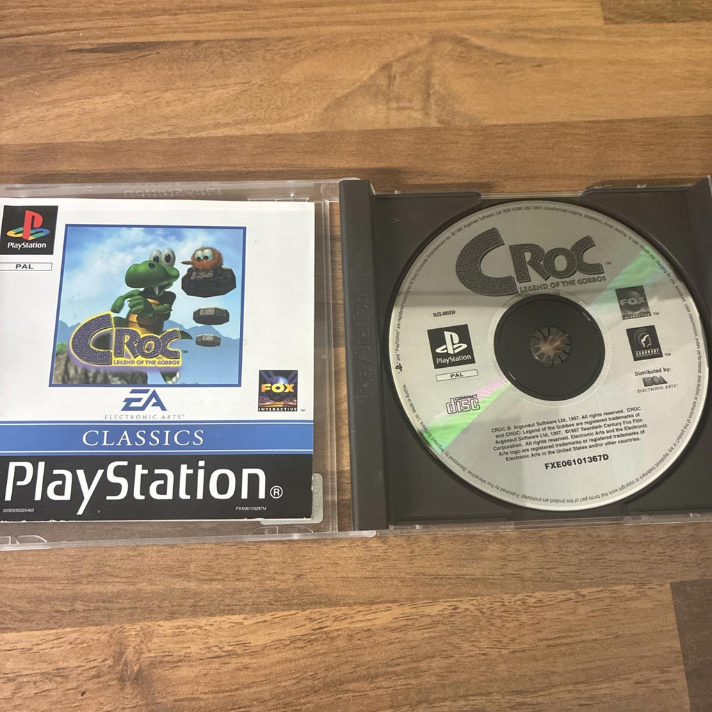 Croc: Legend of the Gobbos (Sony PS1, 1997) DISC & Manual ONLY - TESTED -