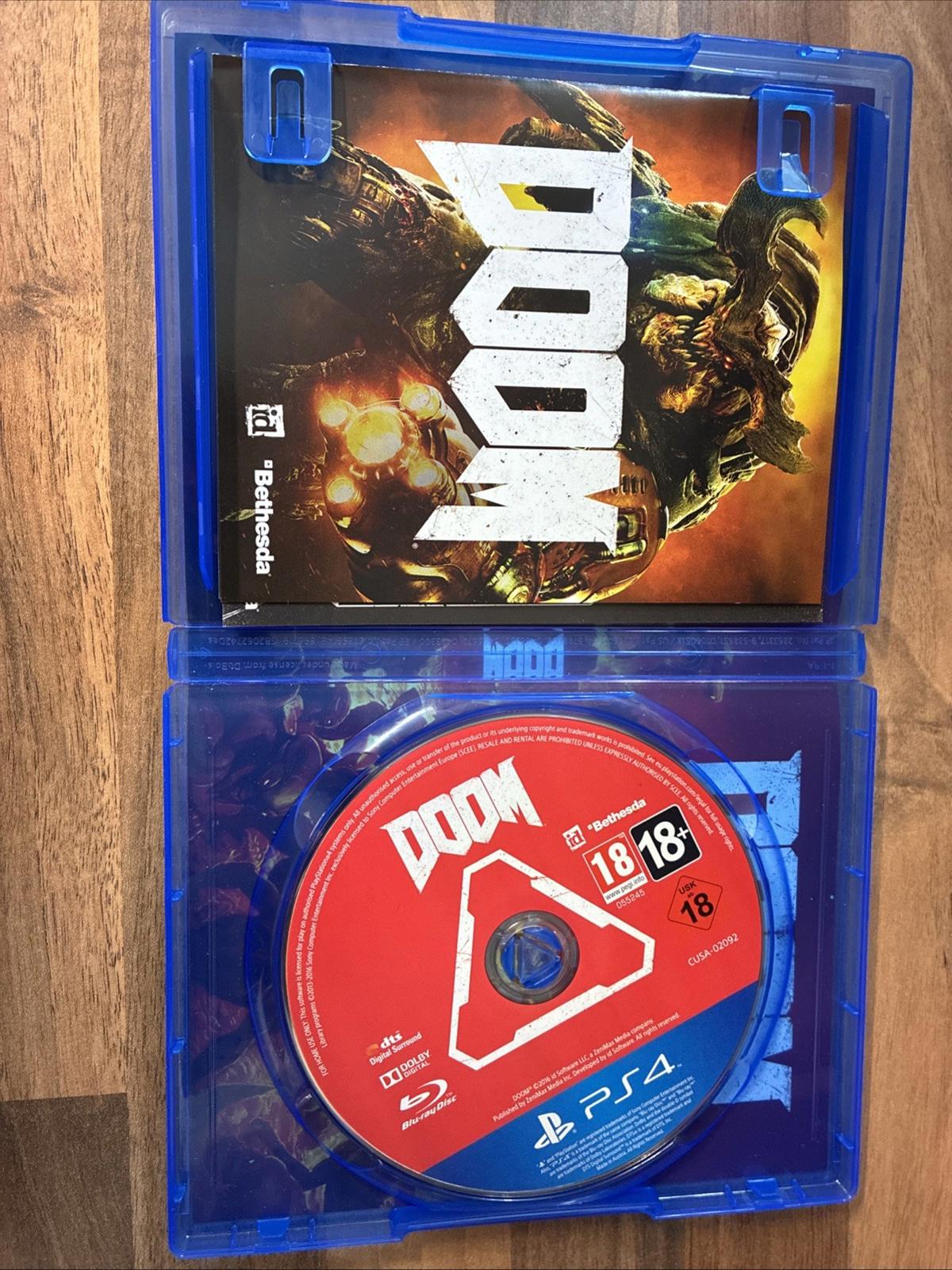 Doom (PS4, 2016) In Very Good Condition