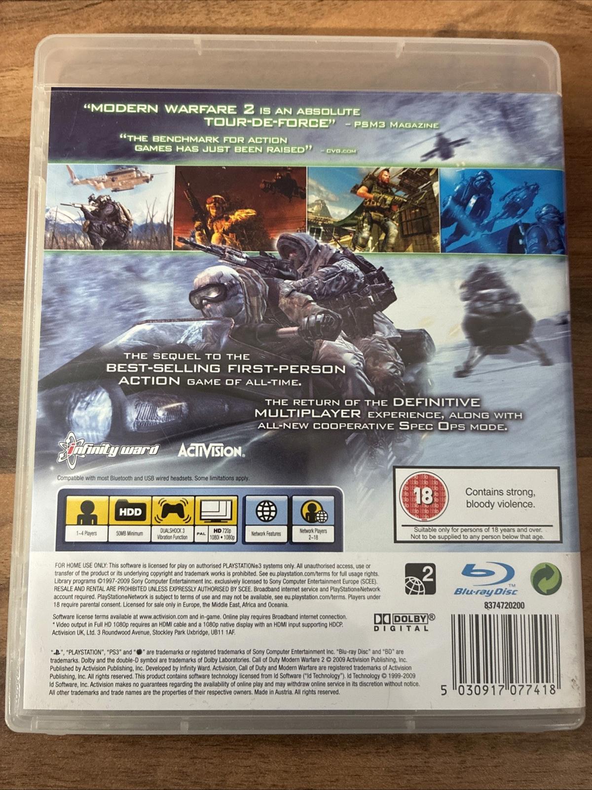 Call of Duty: Modern Warfare 2 (Sony PlayStation 3, 2009)