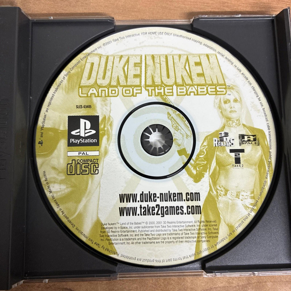 Duke Nukem Land of the Babes PS1 (COMPLETE) Sony PlayStation PAL PAL Near Mint!