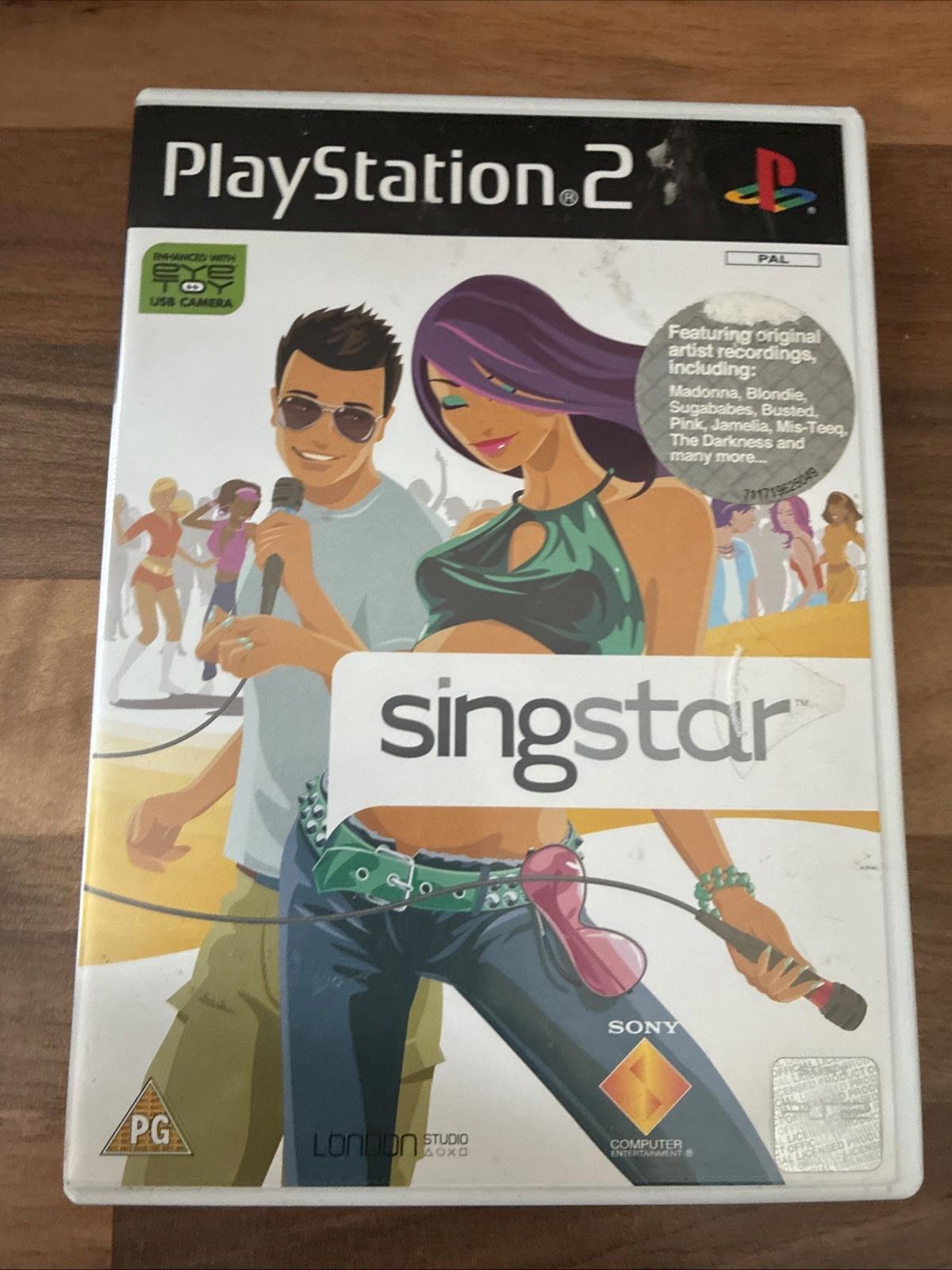 SingStar (Sony PlayStation 2 2007) PS2 Video Game No Manual Vgc