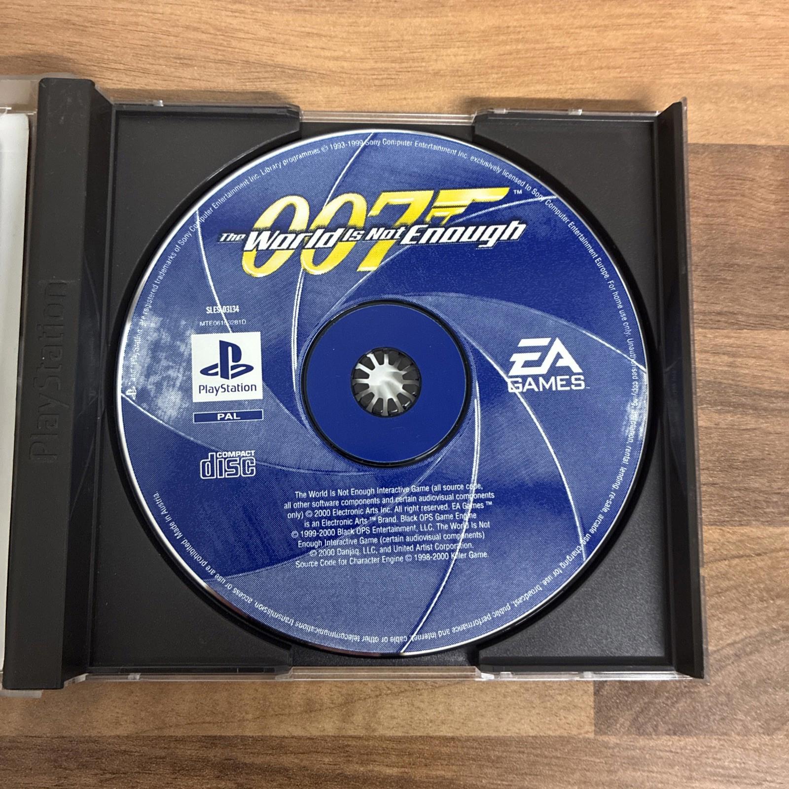 007: The World is Not Enough (Sony PlayStation 1, 2001) with manual