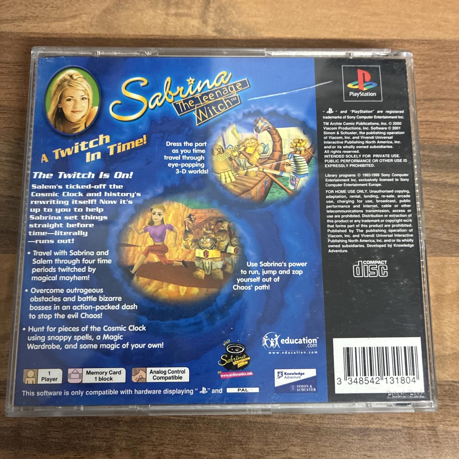 Sabrina: A Twitch In Time (PlayStation / CD) no manual