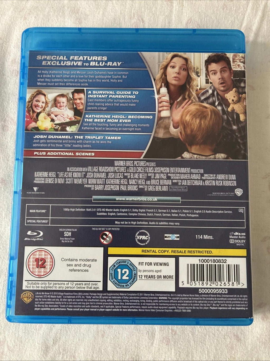 Life As We Know It (Blu-ray, 2011)