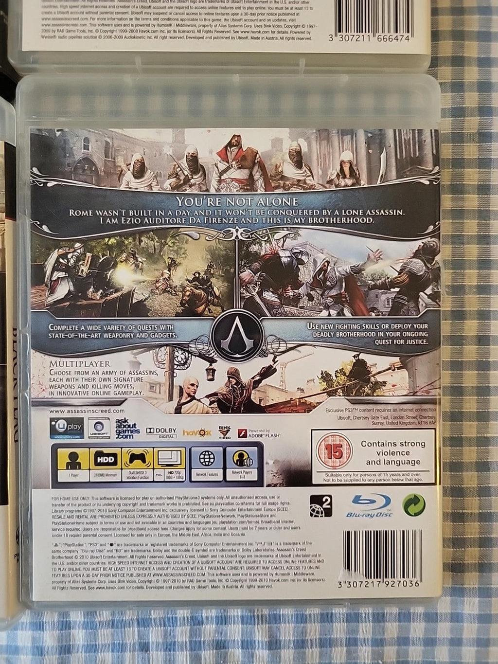 PS3 Assassins Creed Bundle Of 4 Games 2,Brotherhood, Black Flag Revelations