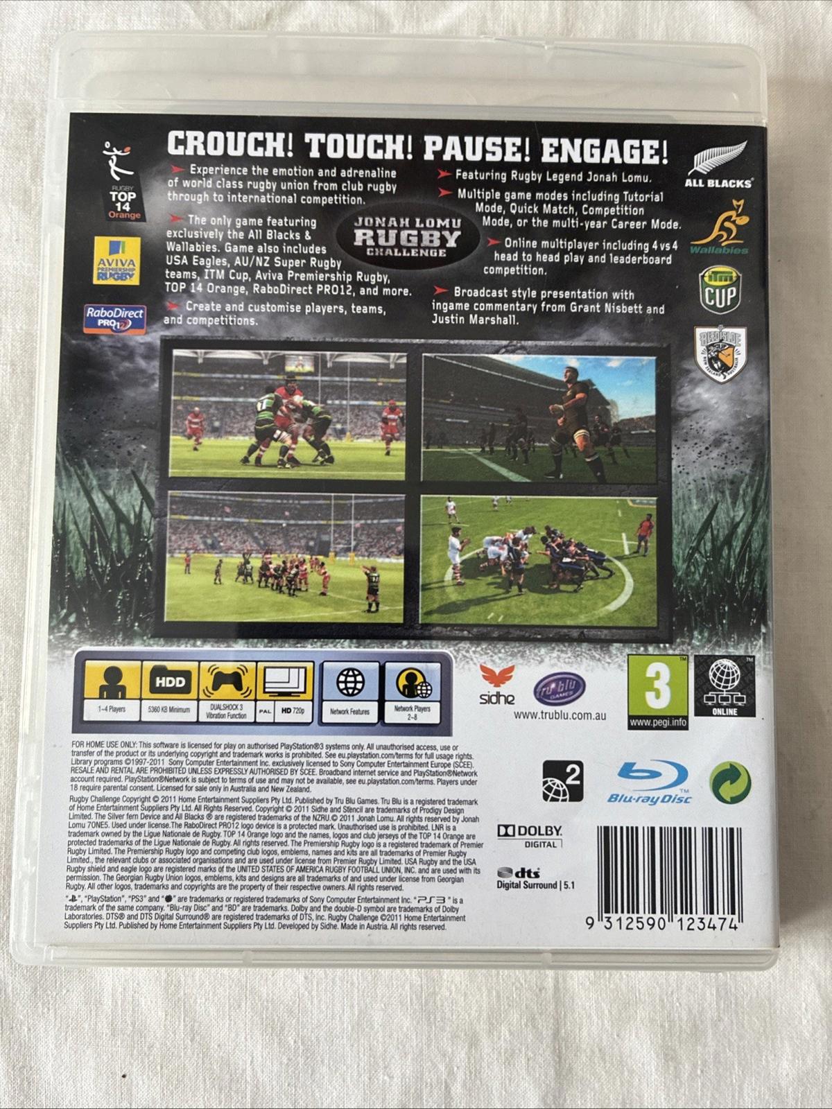 Jonah Lomu Rugby Challenge (PS3) PEGI 3+ Sport: Rugby PlayStation 3 With Manual