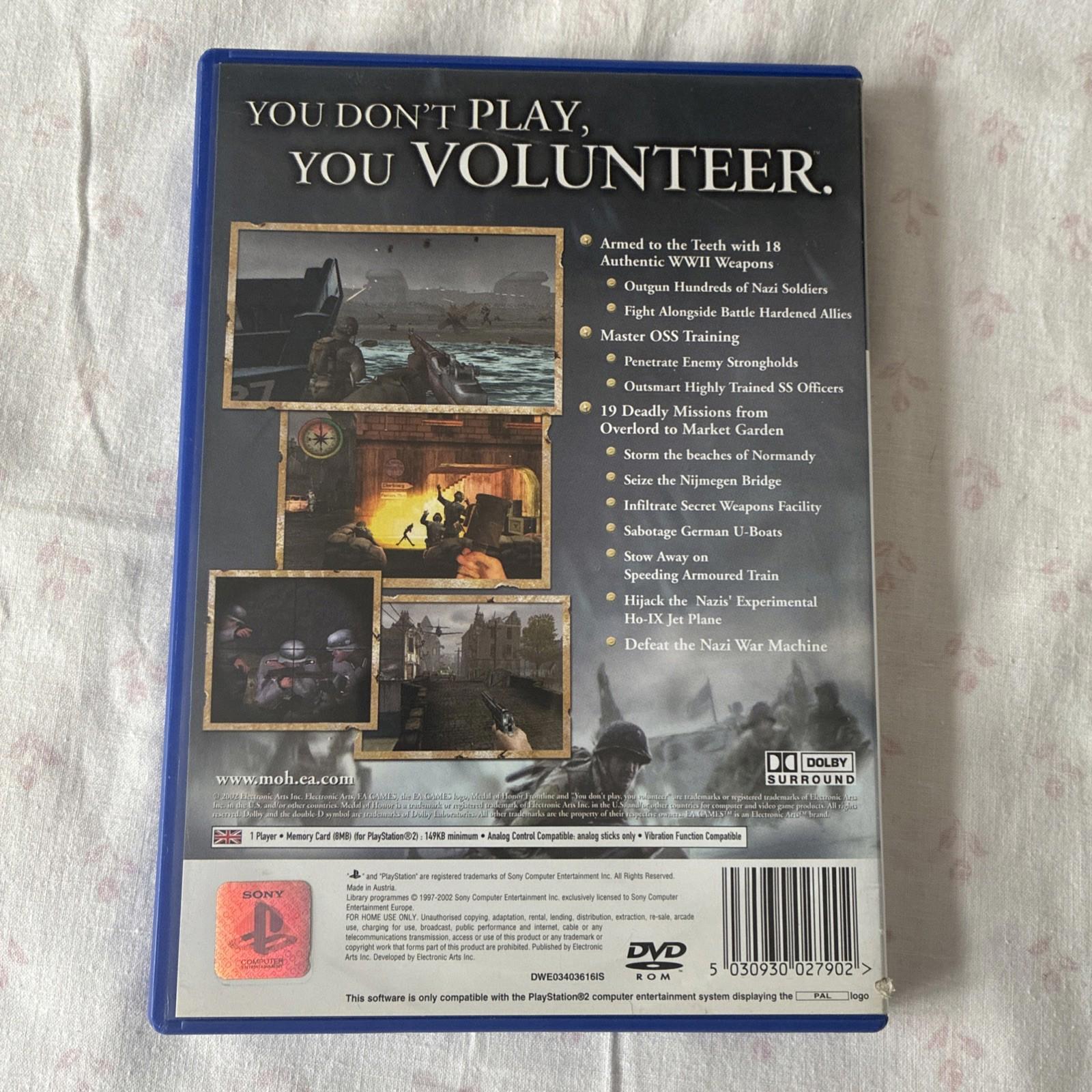 Medal of Honor Frontline (PS2, 2002) Complete