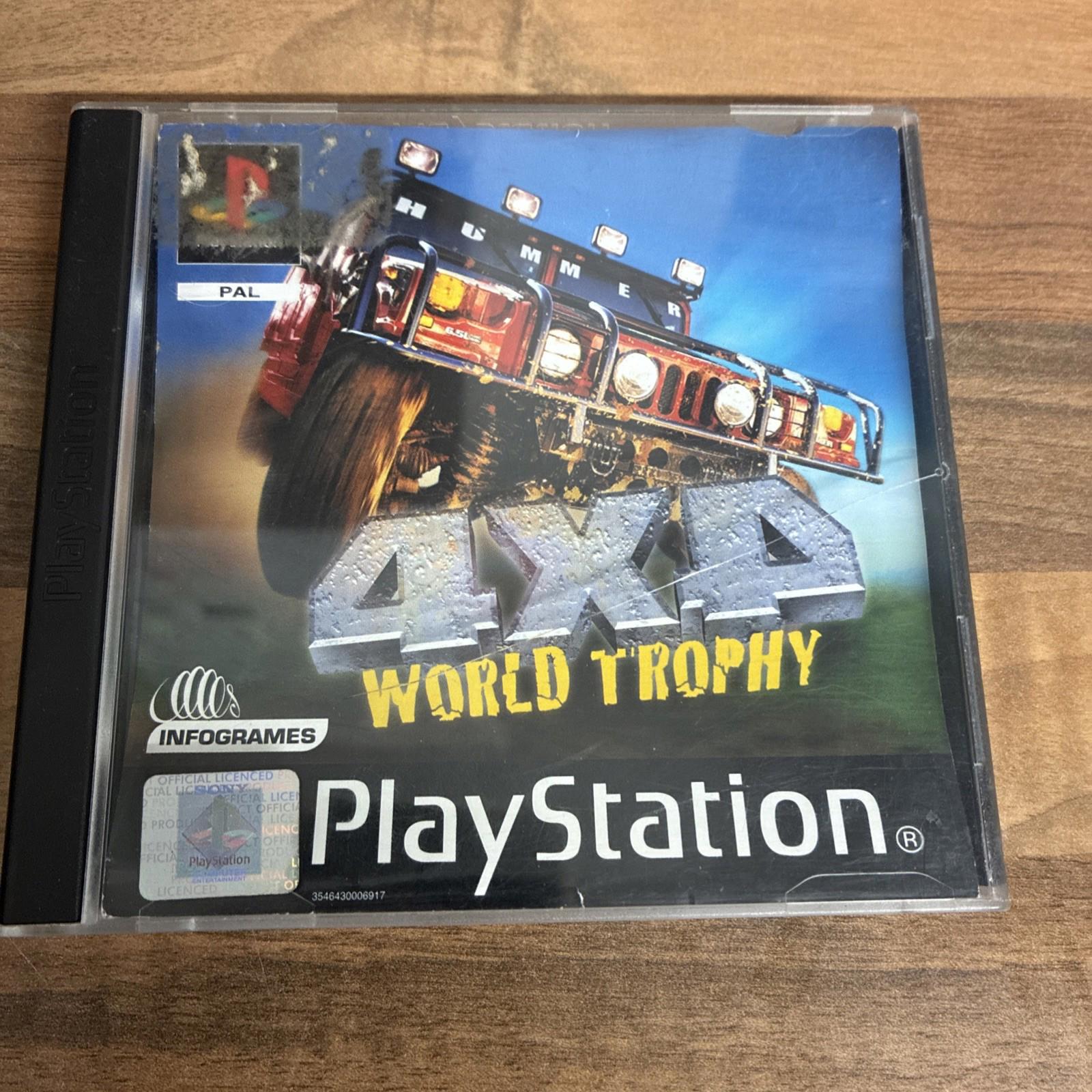 4x4 World Trophy Sony PlayStation 1 (PS1) Complete no  Manual (PAL)