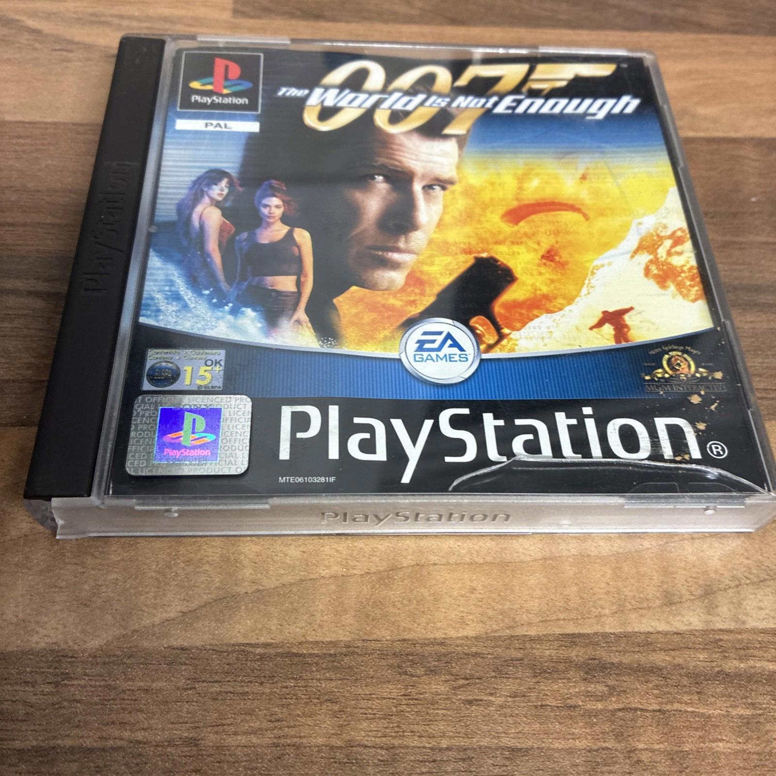 007: The World is Not Enough (Sony PlayStation 1, 2001) with manual