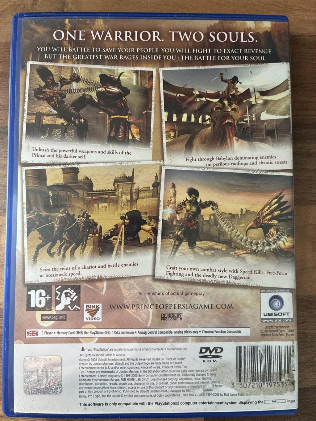 Prince of Persia: The Two Thrones (Sony PlayStation 2, 2005) - European Version