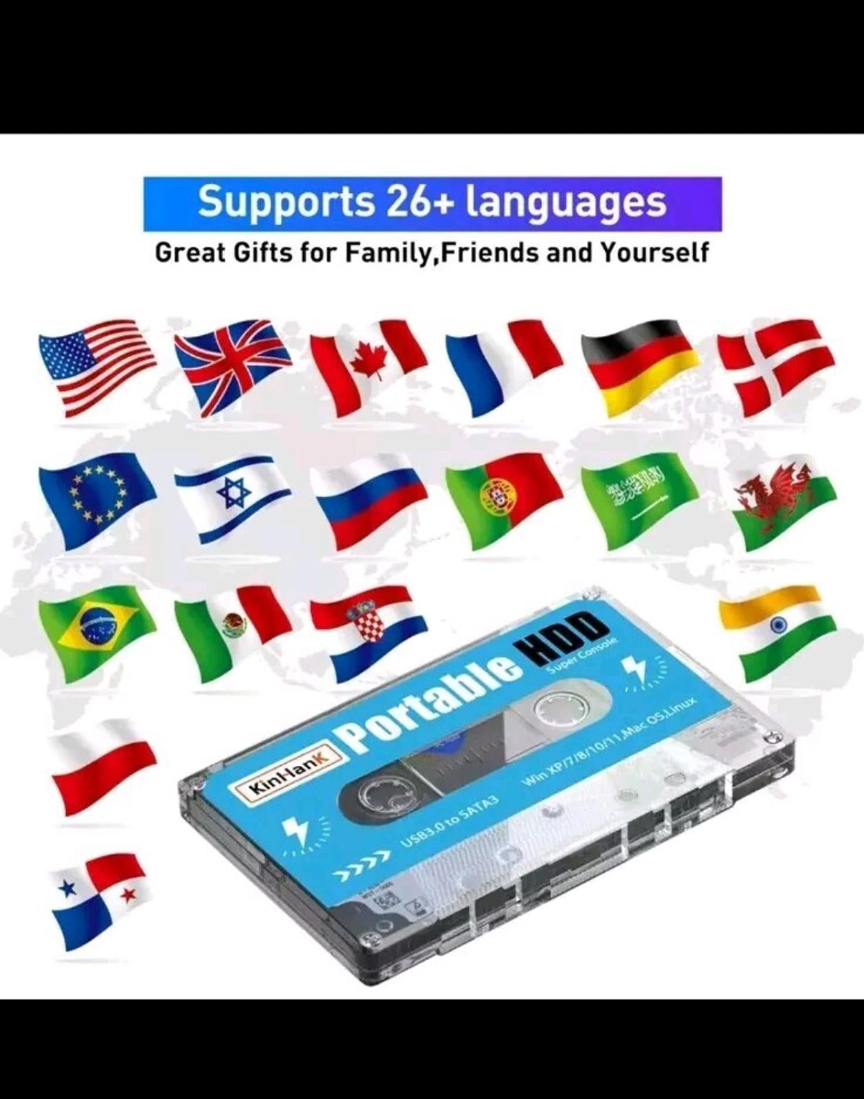 KINHANK Super Console 500G HDD 100000 Games 70 Emulators DC/MAME/PS2/SS/NAOMI