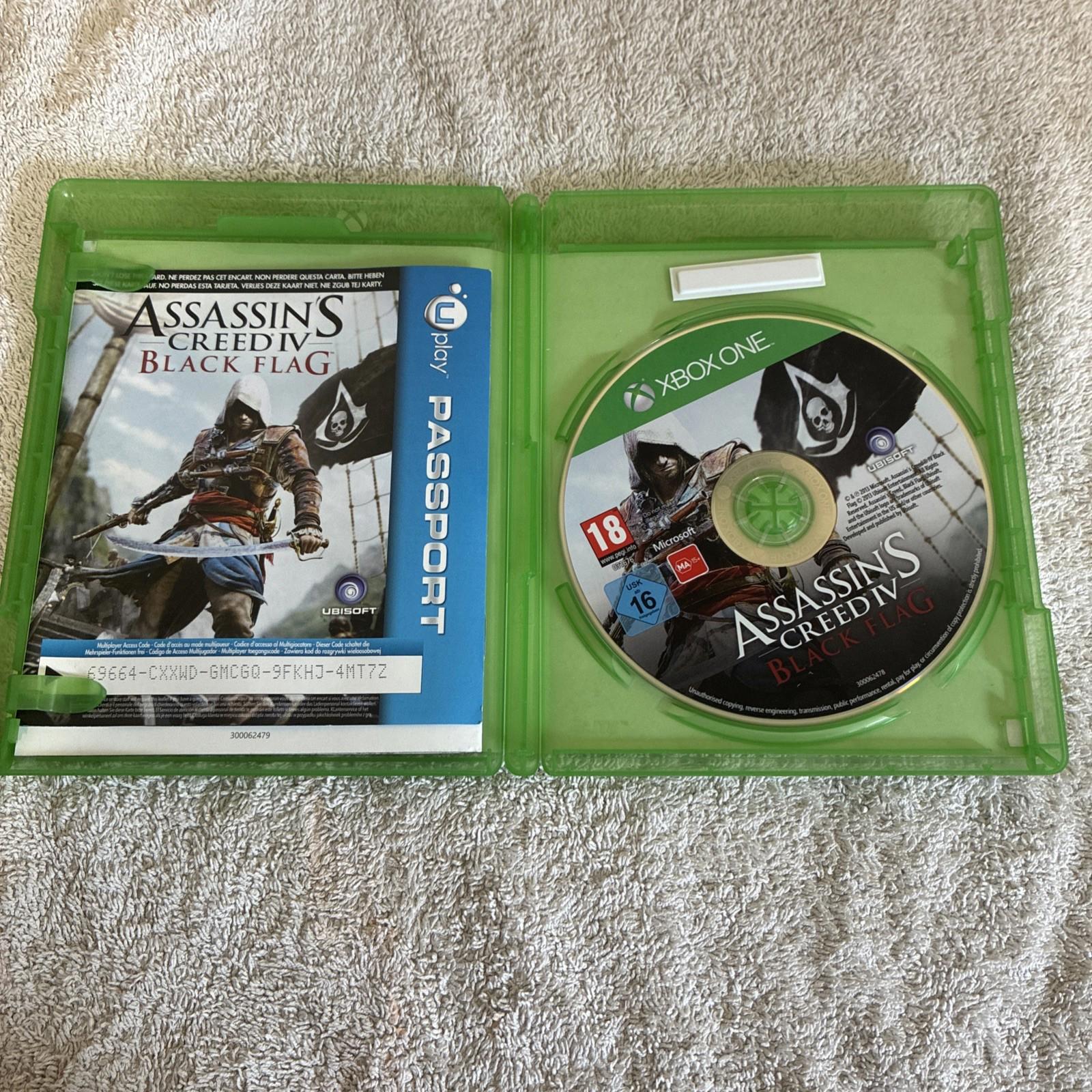 Assassins Creed IV: Black Flag (Xbox 1 One Game) No Cover Case And Game Plus Man
