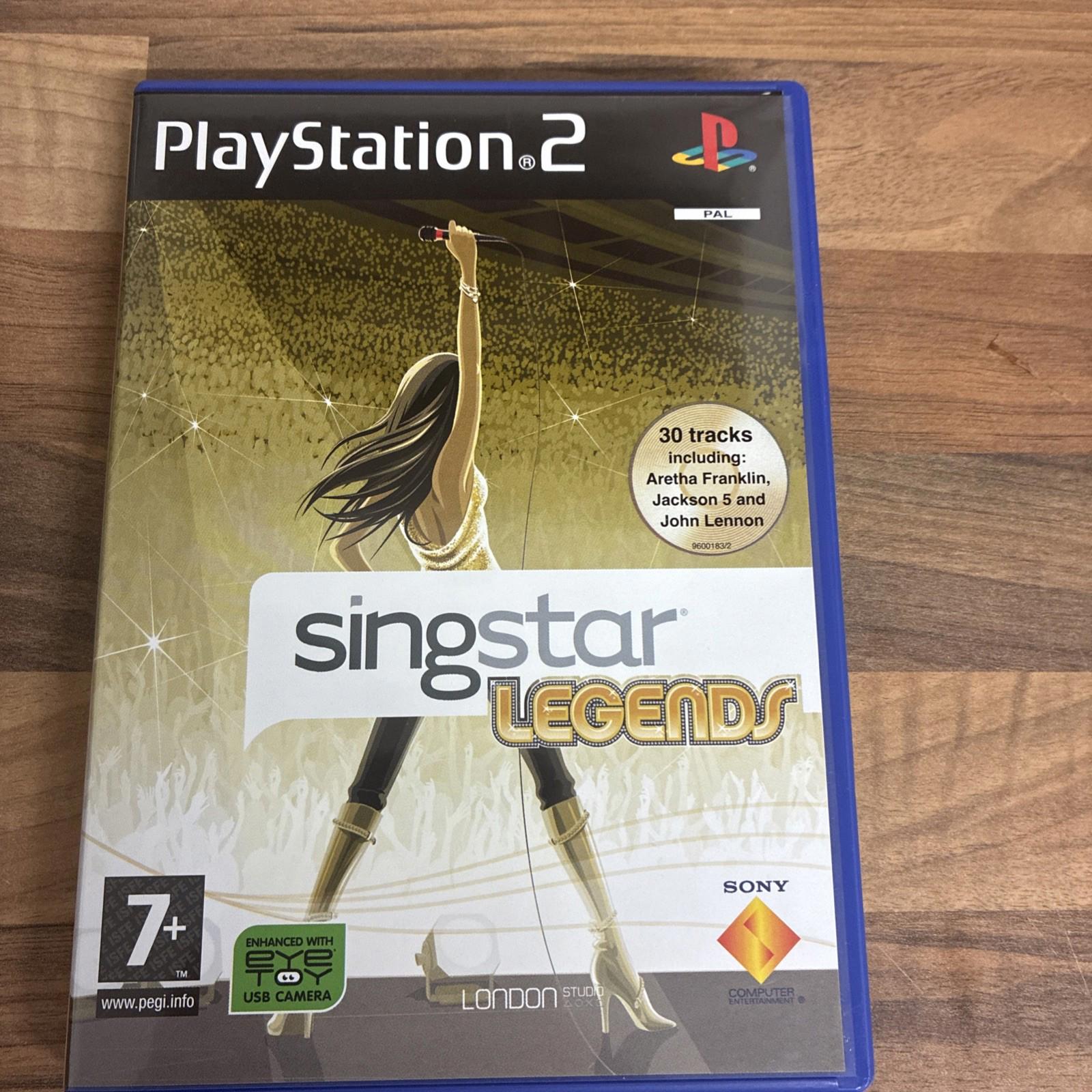 Singstar Legends PS2 (Sony PlayStation 2 mint condition Complete with Manual